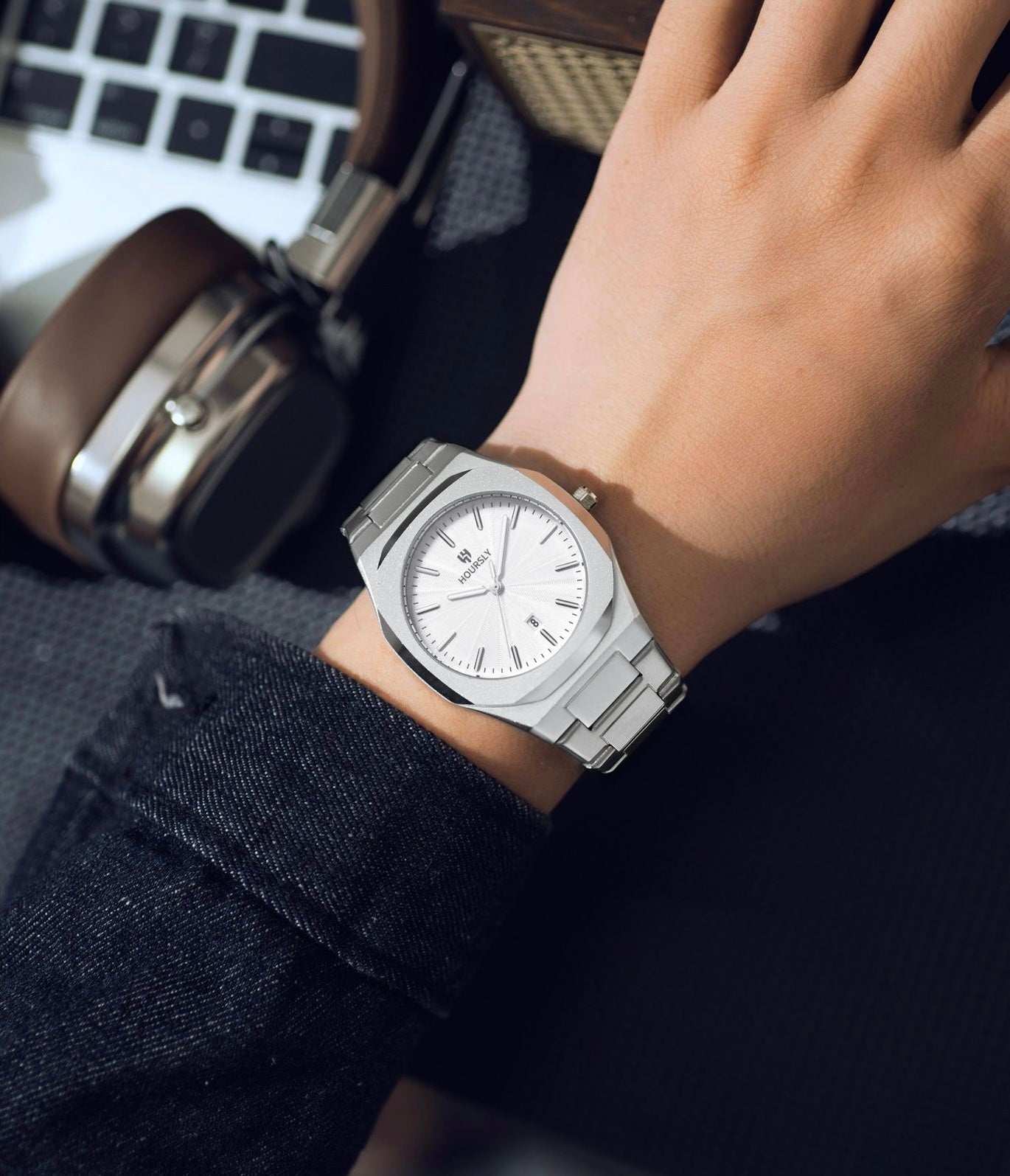 Adonis Stainless Wristwatch - Silver