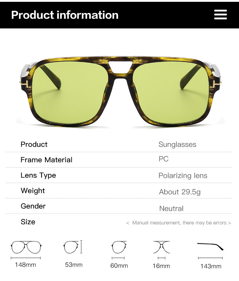 Amari Unisex Glasses - Brown Hawksbill/Yellow-5