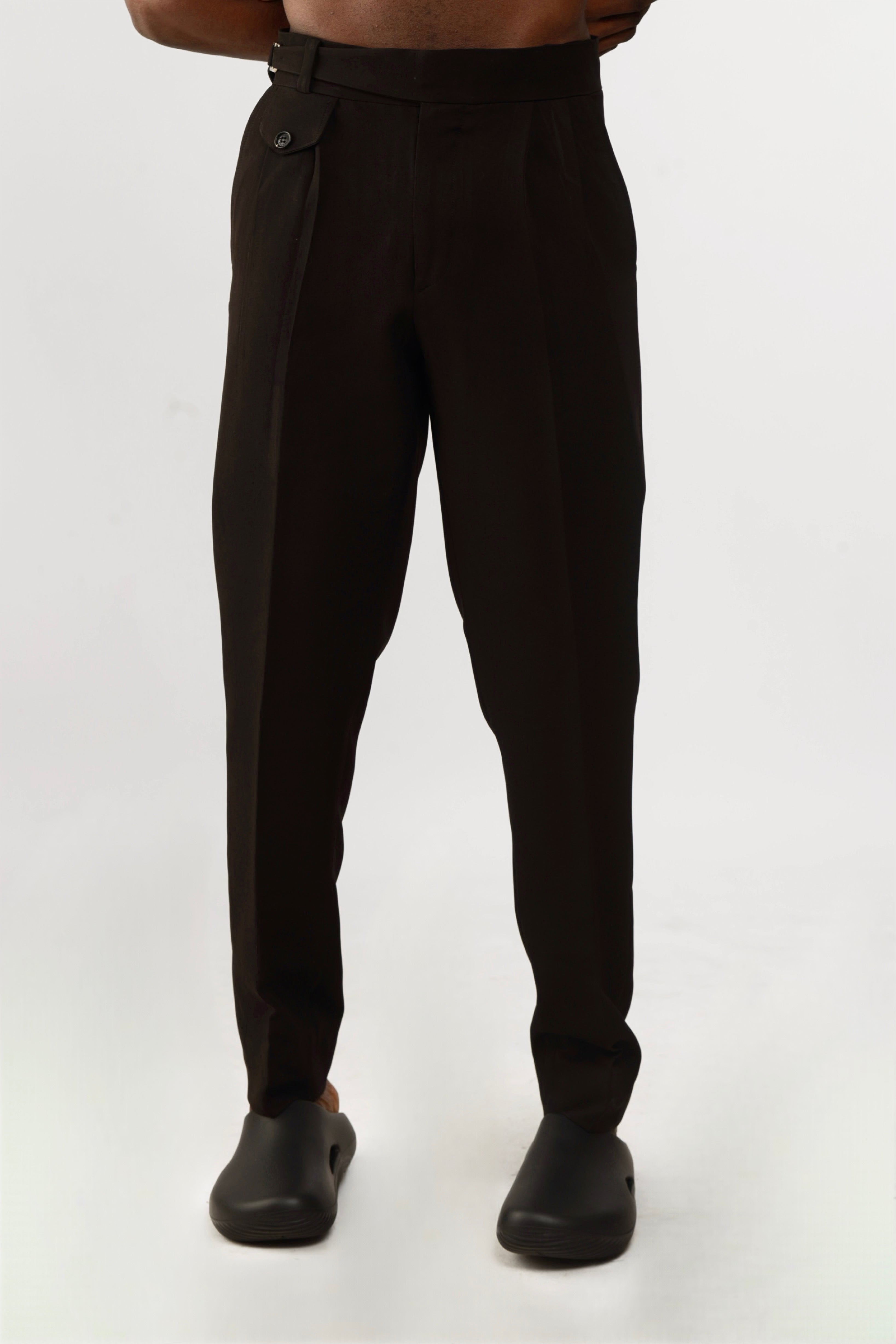 Cairo Oxford Workwear Regular Fit Trouser - Black-2