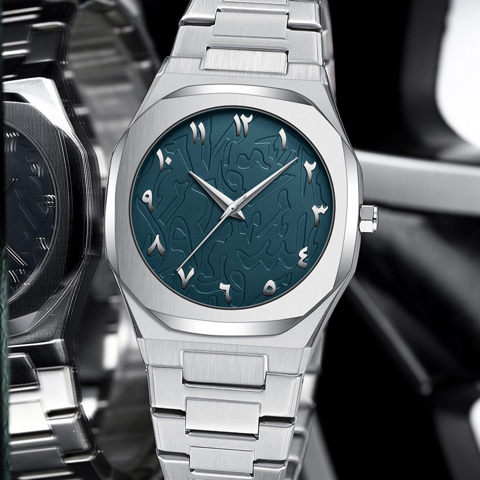 Alba Stainless Wristwatch - Silver/Blue-3