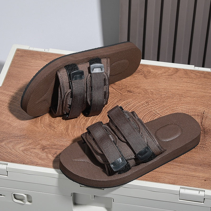 Antonio Velcro Slides 2.0 - Brown-1