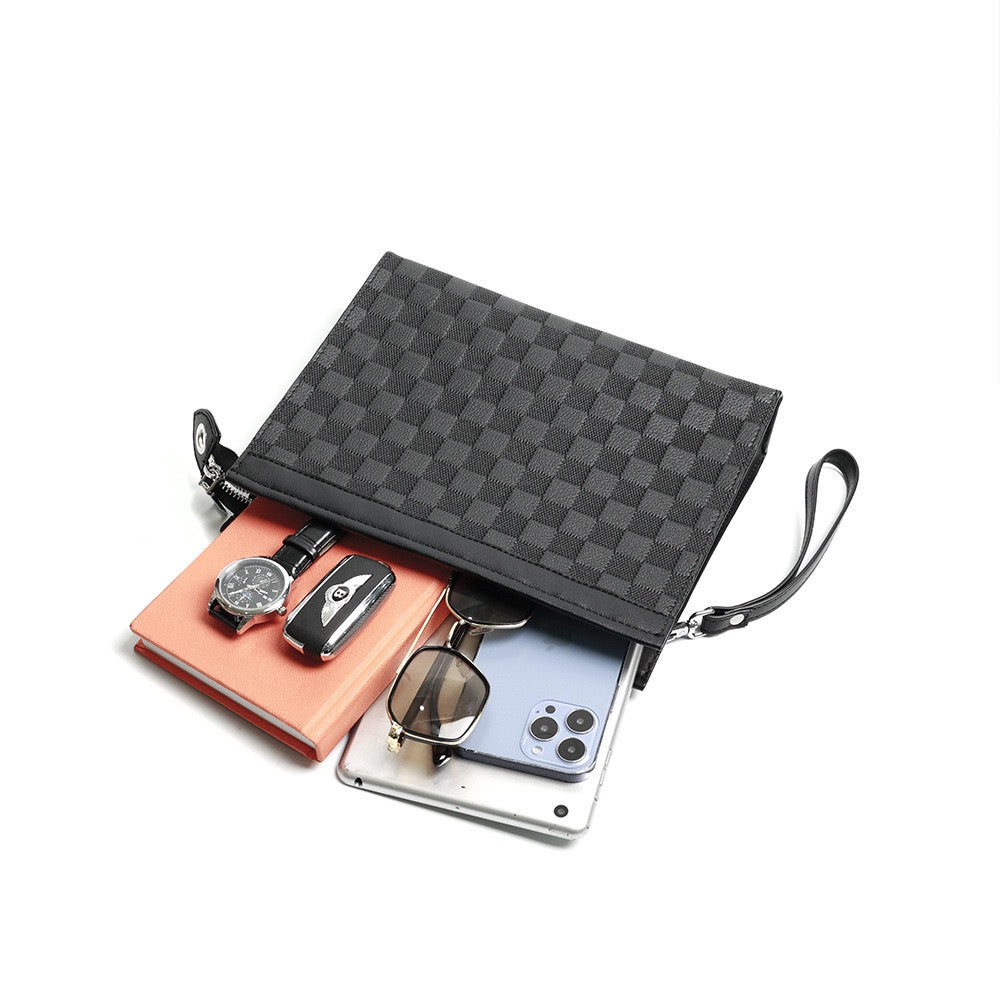 Asher Textured Zipper Purse