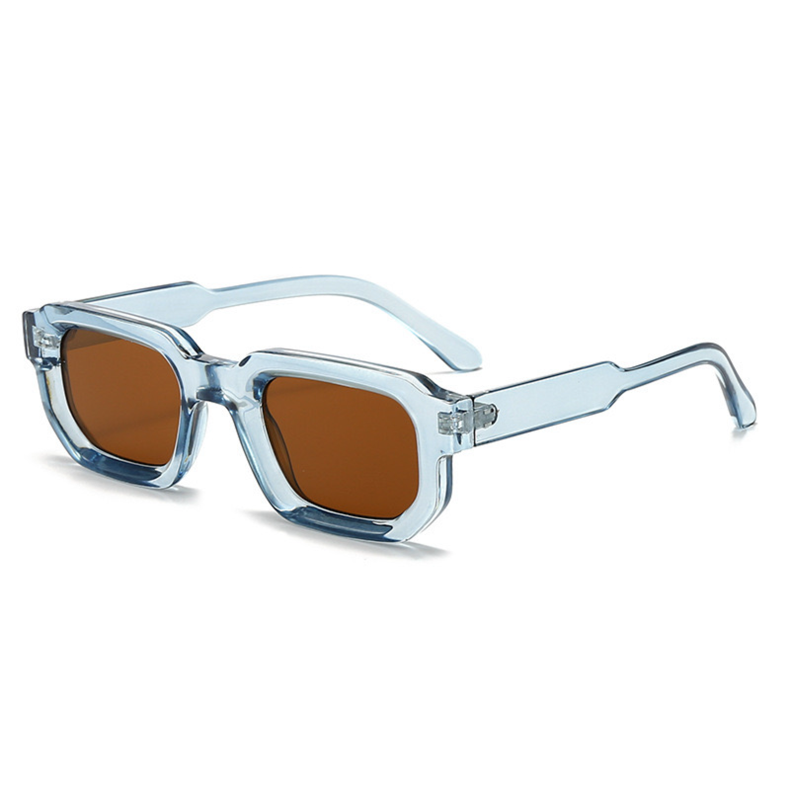 Adonis Unisex Glasses - Transparent Blue/Tea-1