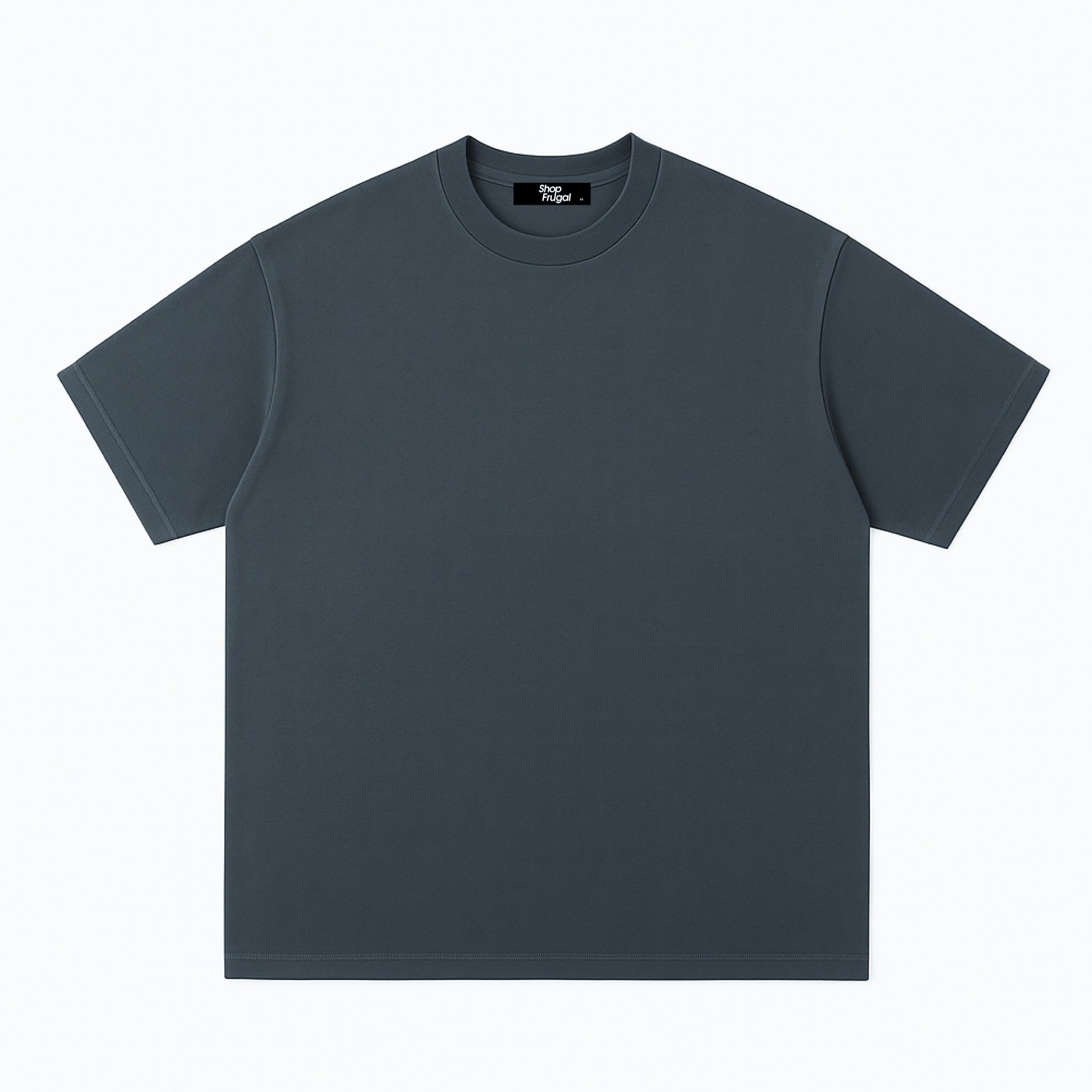 Claire 310GSM Medium-Weight Double-Yarn Blank Tshirt (Premium Quality) - Onyx Grey