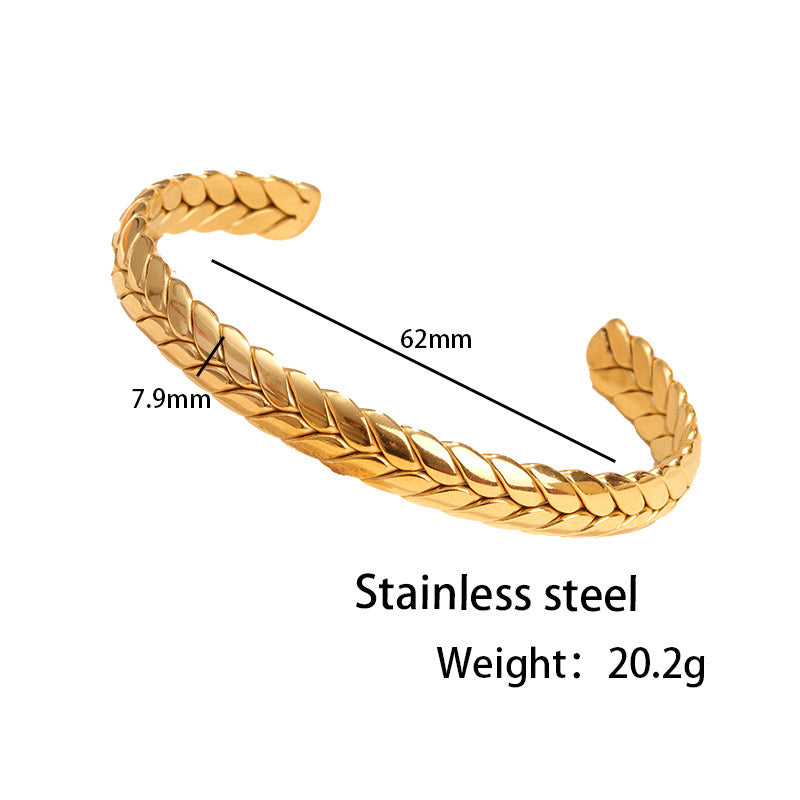 Curtis 18K Titanium Stainless Steel Bracelet - Gold