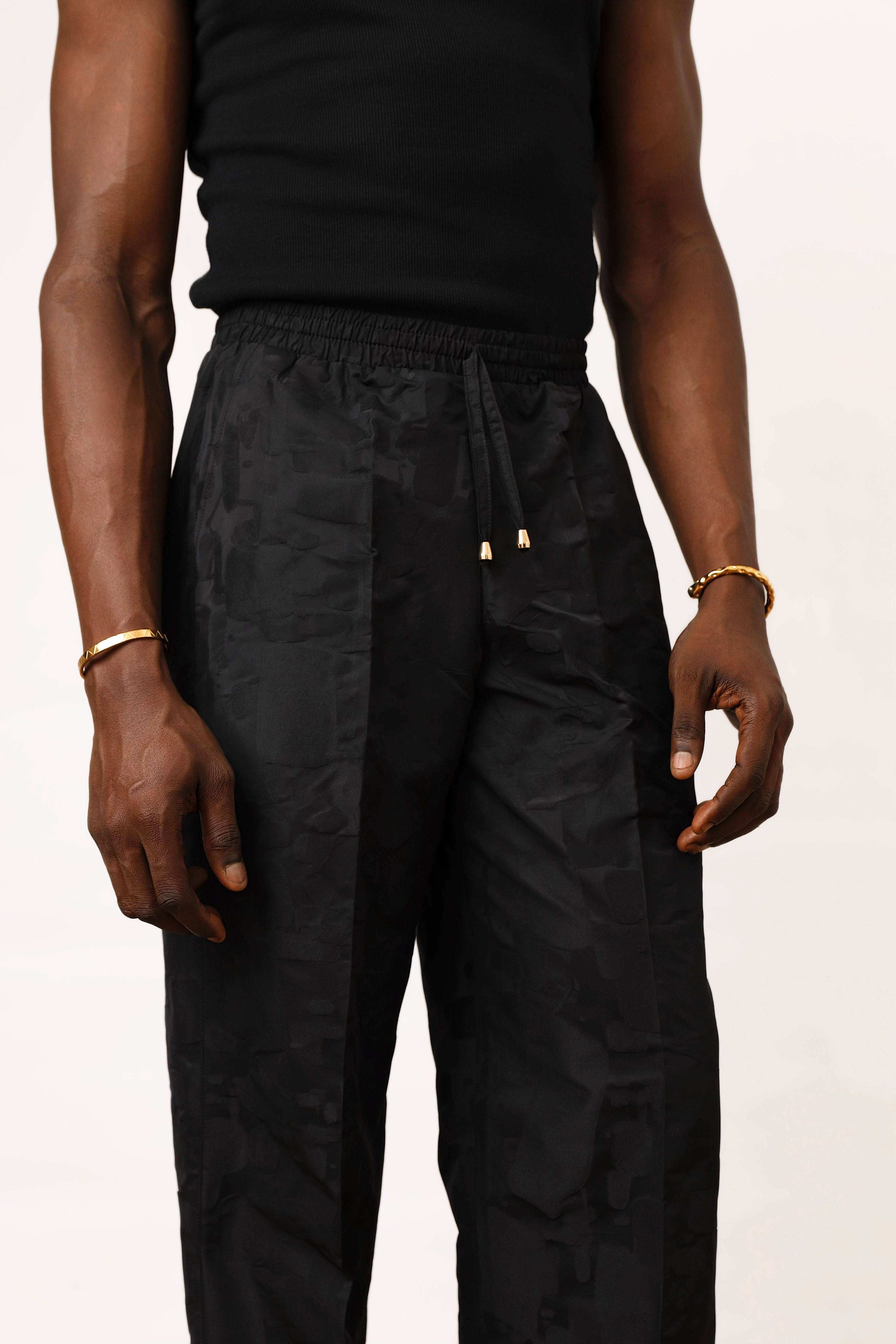 Cruz Brocade Baggy Drawstring Pants-5