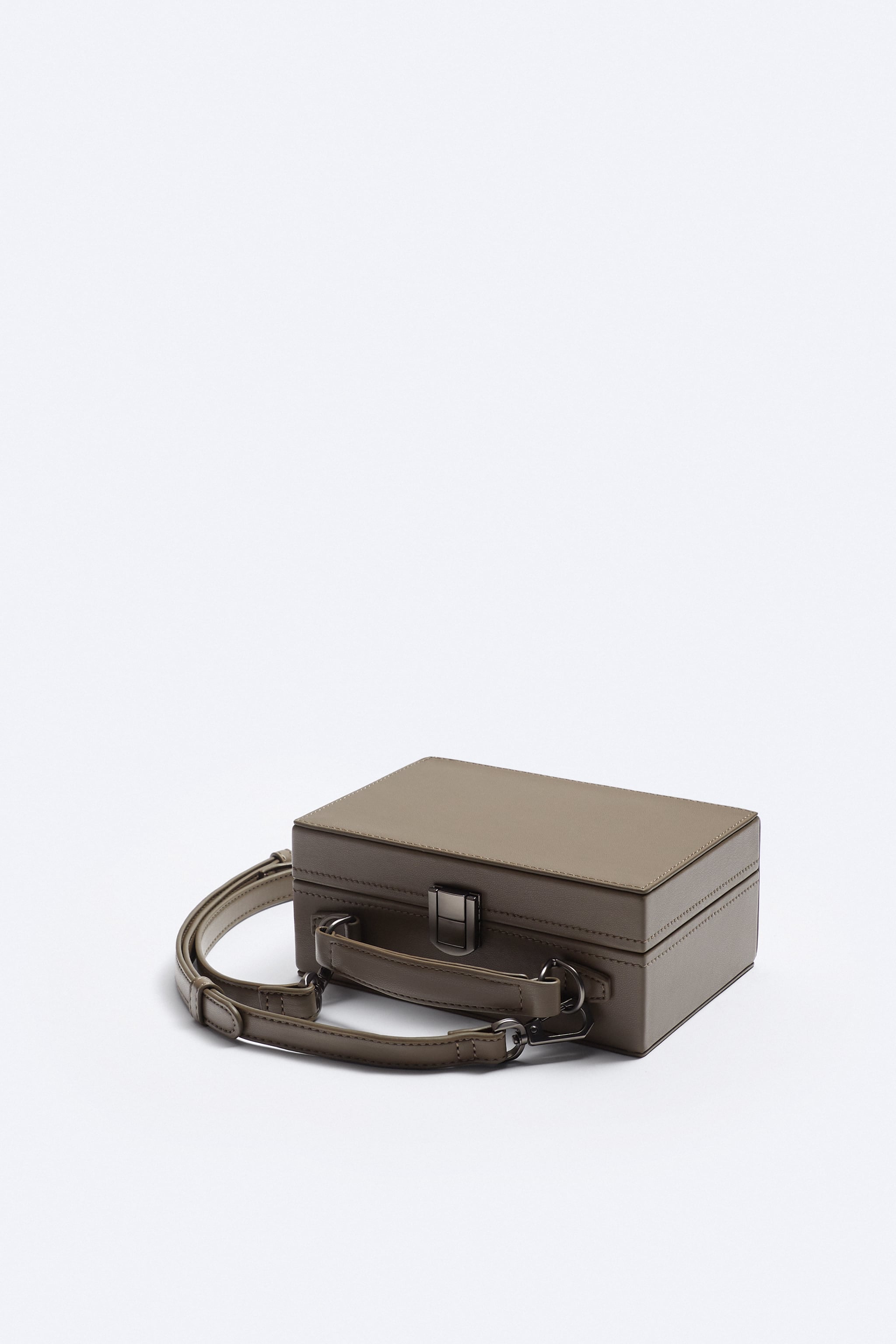 Arthur Rigid Crossbody Box Bag - Camel