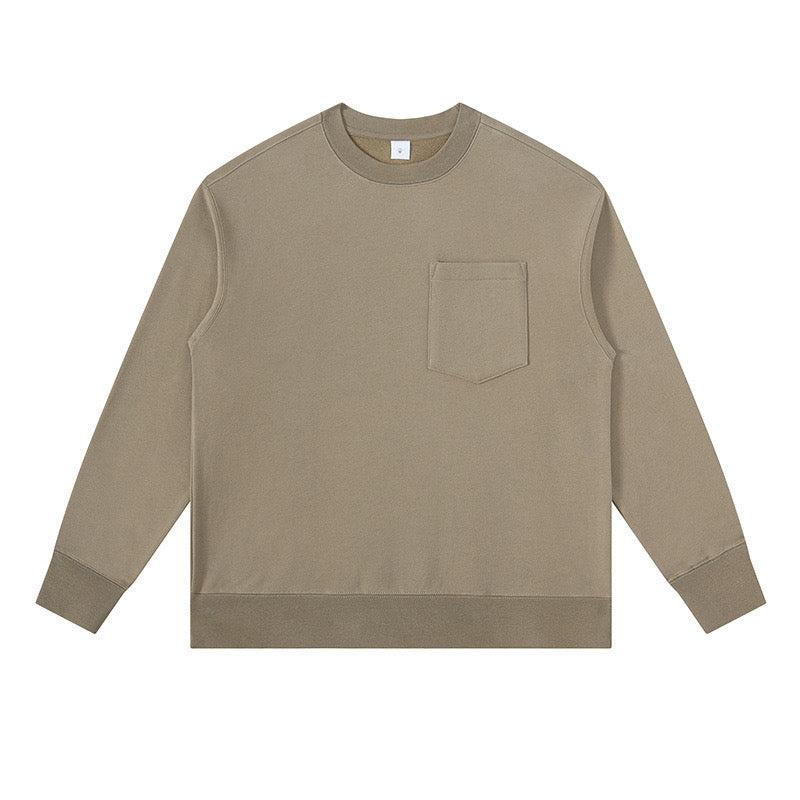Cairo 380G Cozy Heavyweight Crewneck Sweatshirt - Khaki