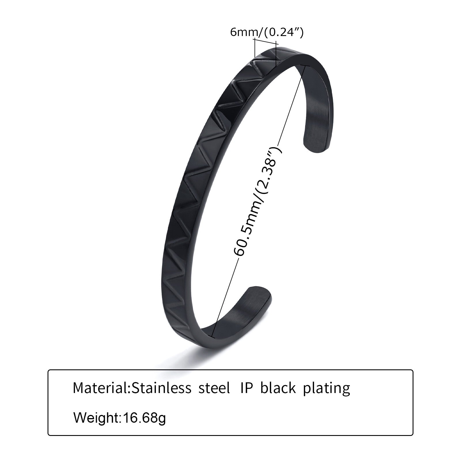 Cairo Wave Titanium Steel Bracelet - Silver