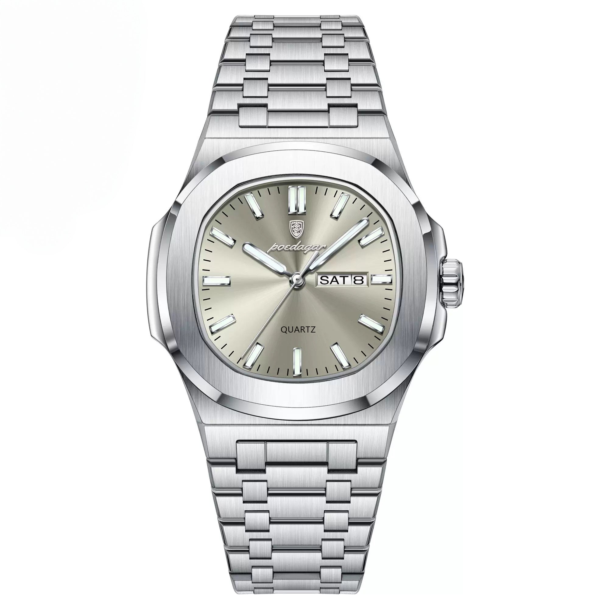 Amari Stainless Wristwatch - Silver/Grey-1