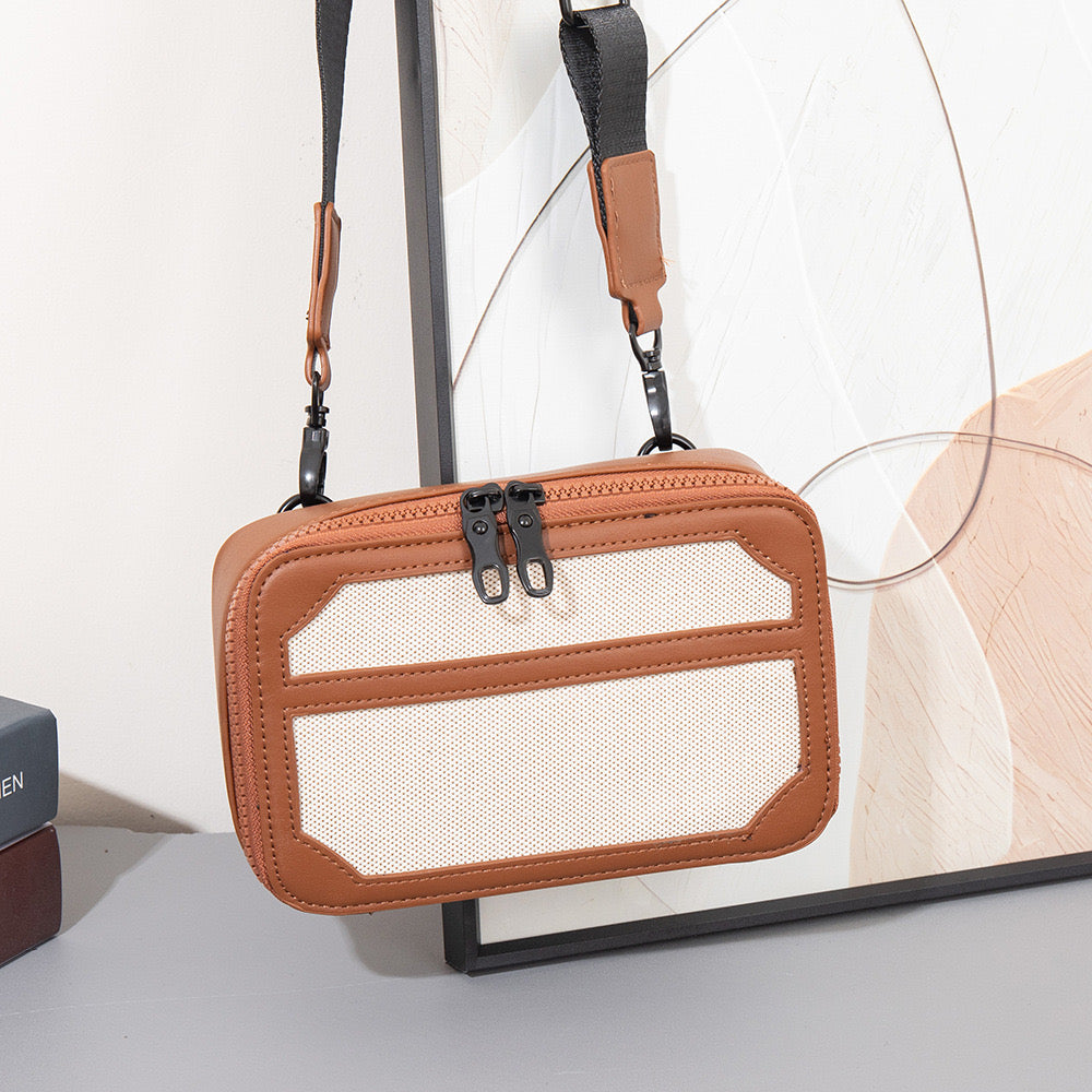 Abel Crossbody Bag - Brown