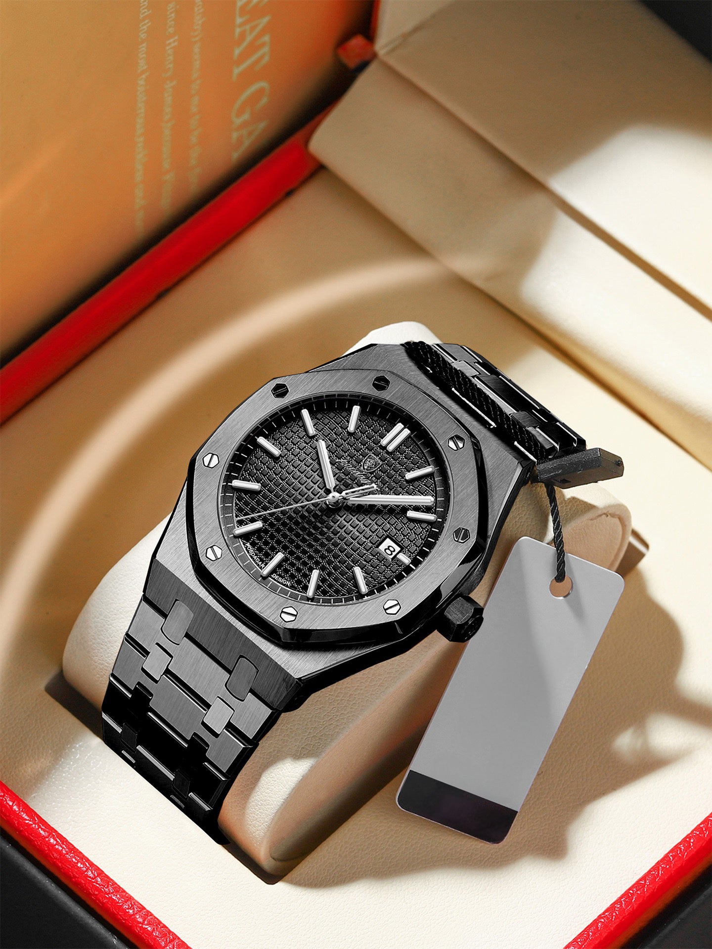 Adeline Stainless Wristwatch - Black