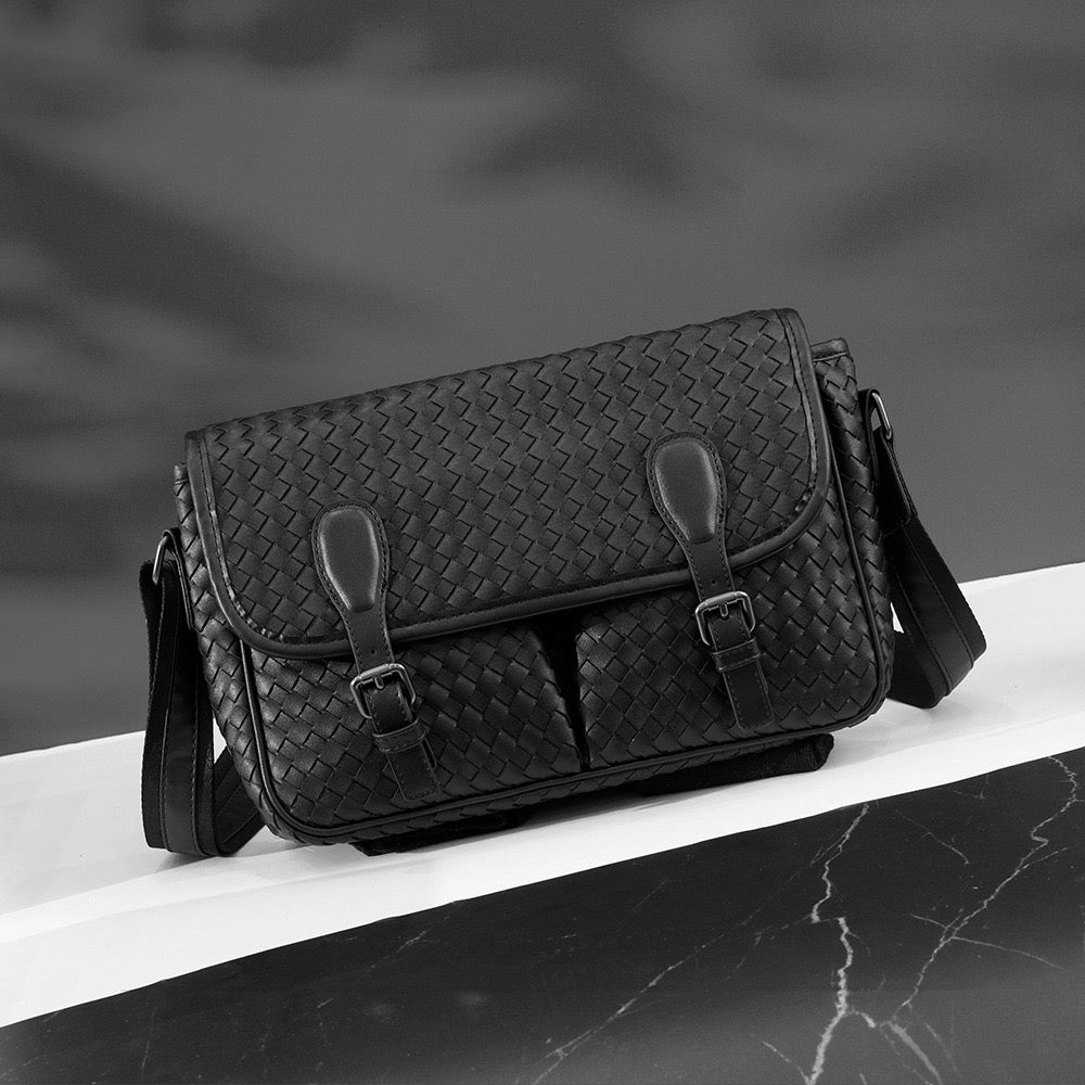 Alexis Textured Satchel Messenger Bag