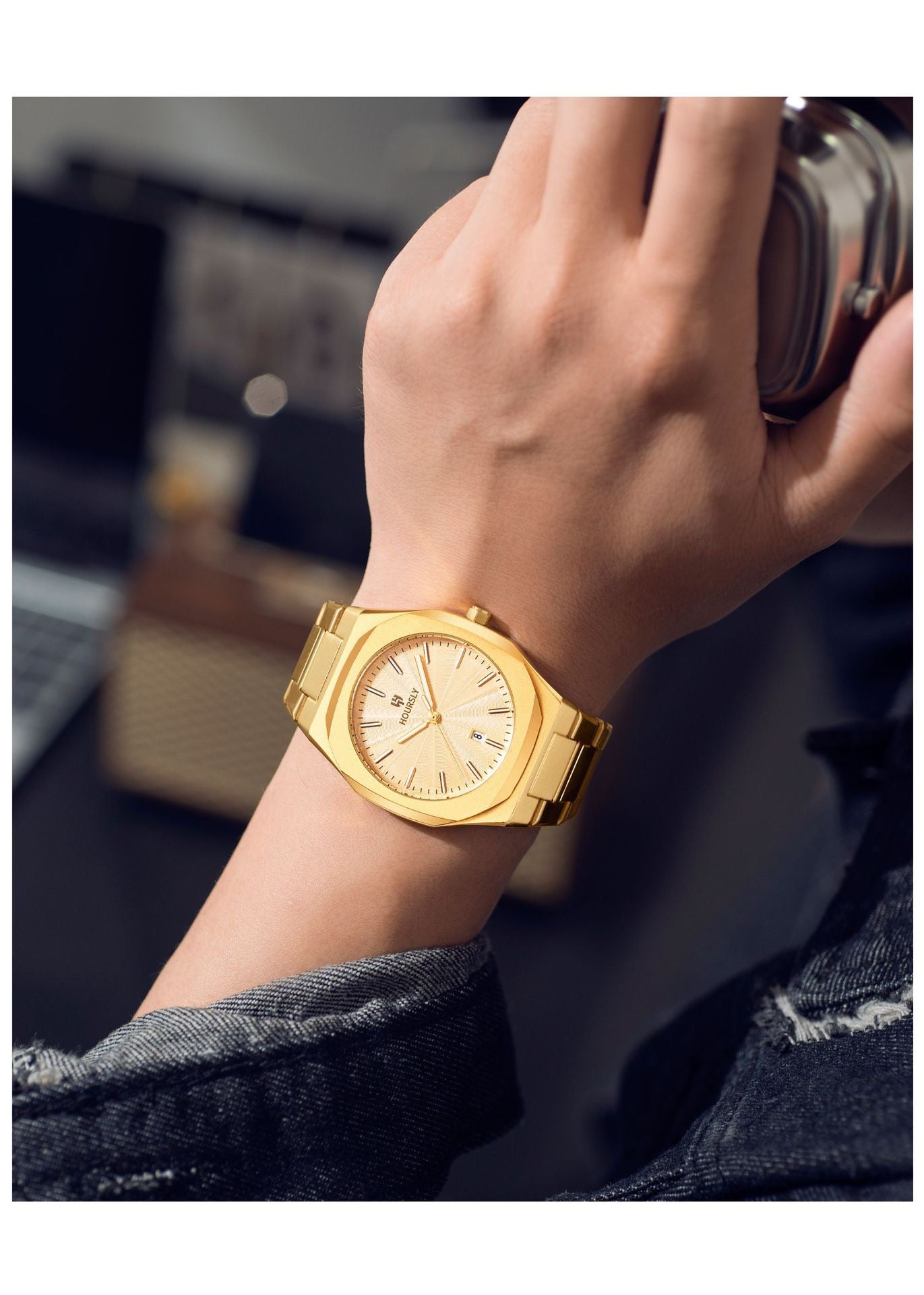 Adonis Stainless Wristwatch - Black