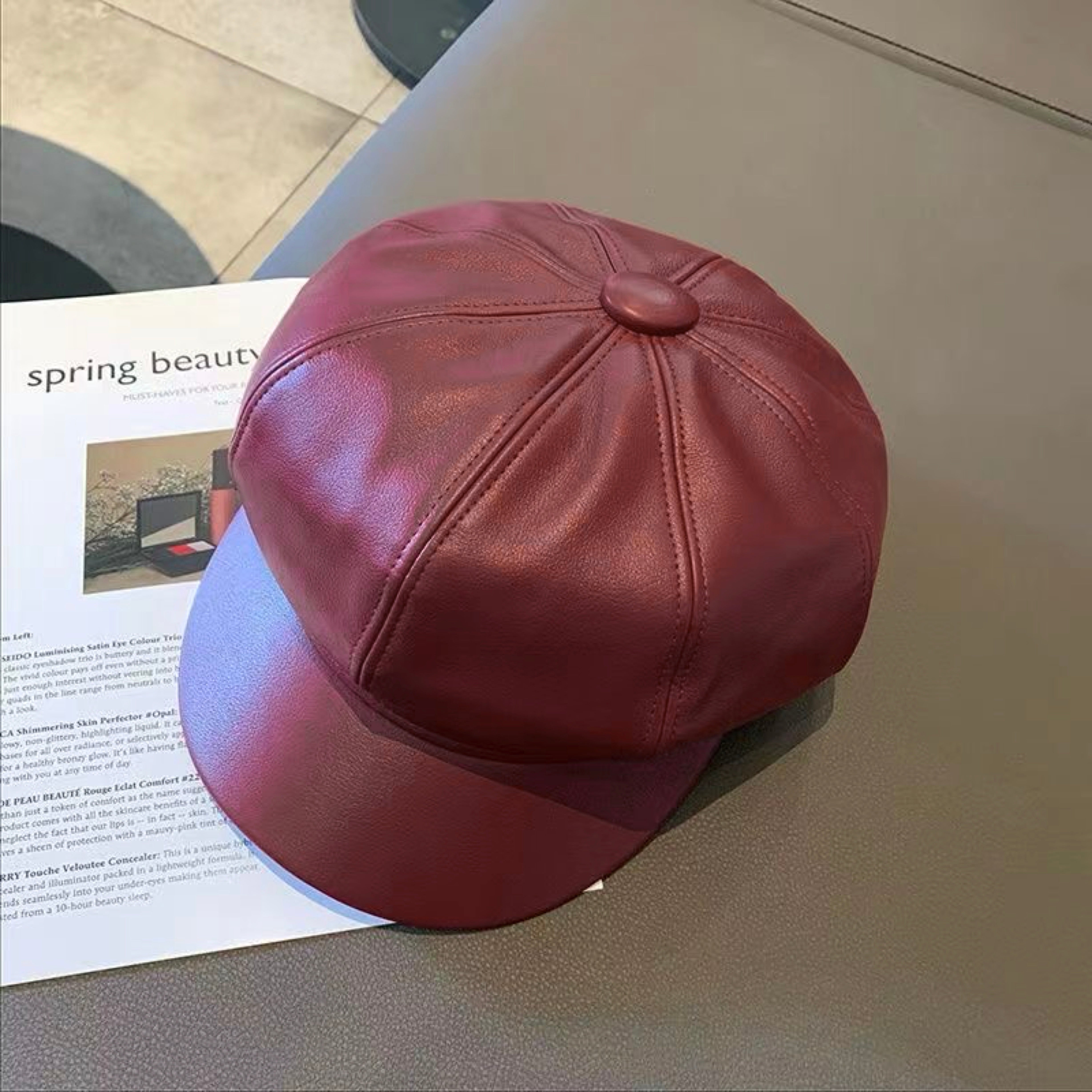 Adair Retro Leather Cap