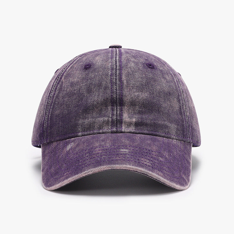 Austin Washed Denim Baseball Cap (96GSM)