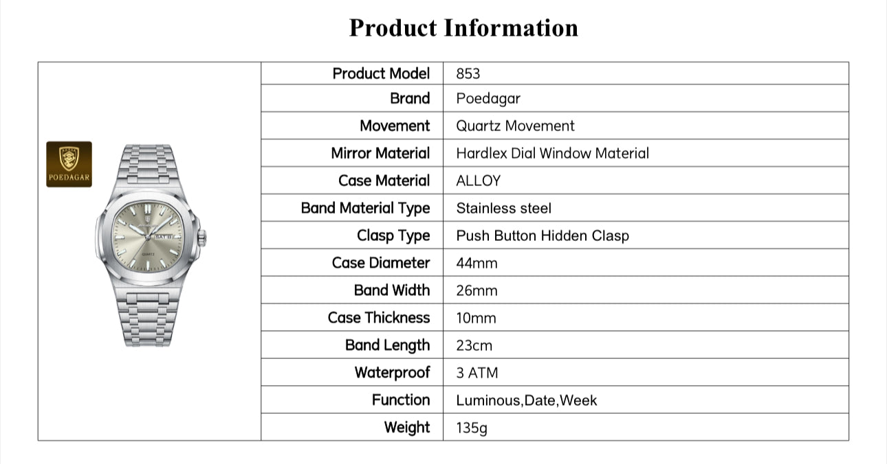 Amari Stainless Wristwatch - Silver/Blue