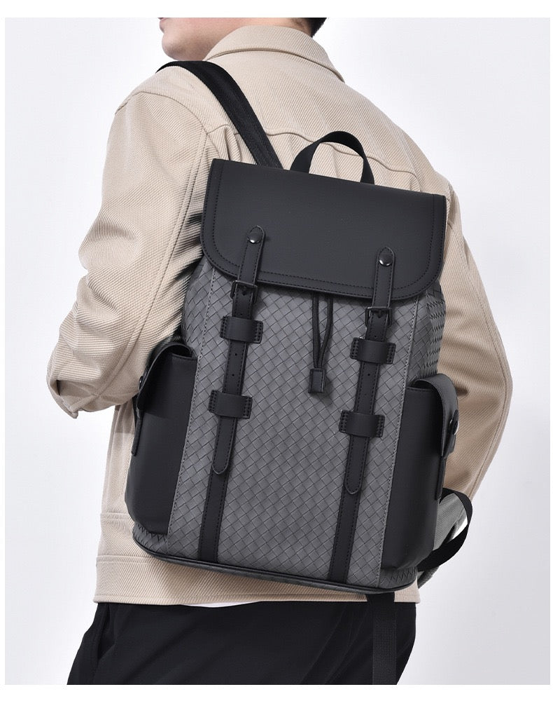 Anthony Heavy Duty Textured Backpack - Grey