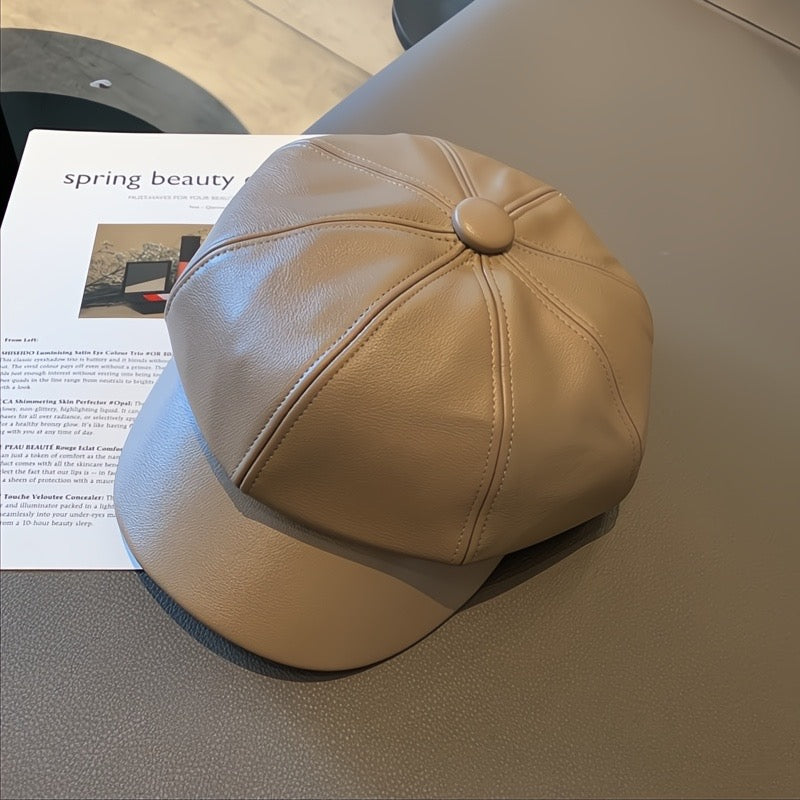 Adair Retro Leather Cap