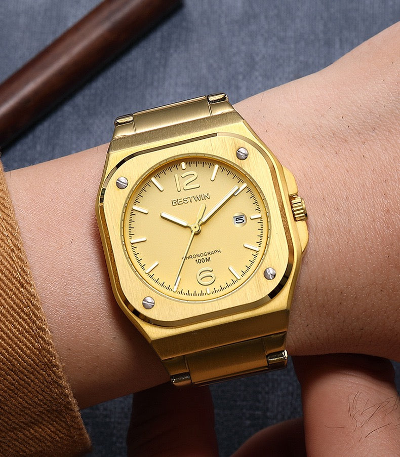 Alina Stainless Wristwatch - Gold