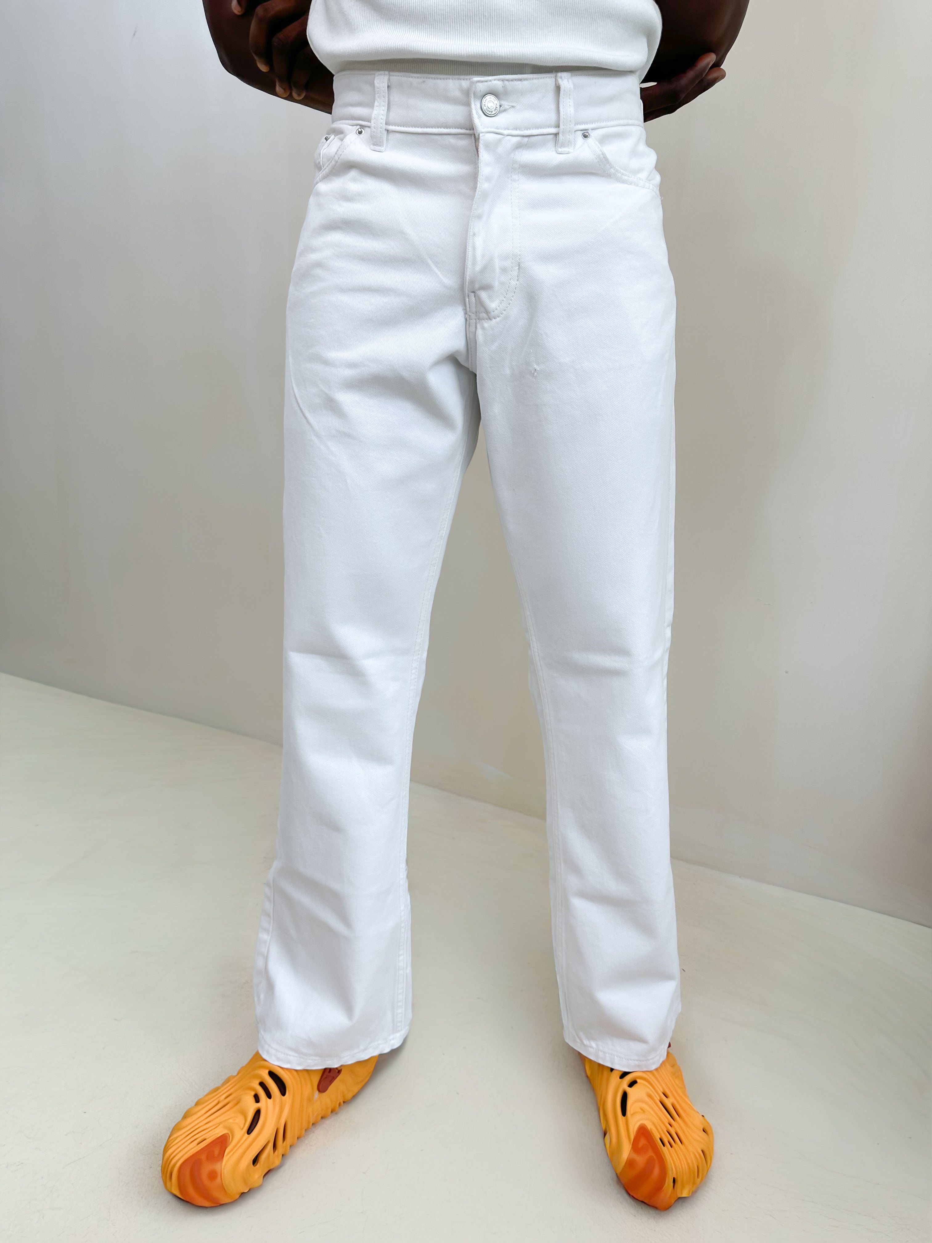 Callen Relaxed Wide Leg Jeans - White