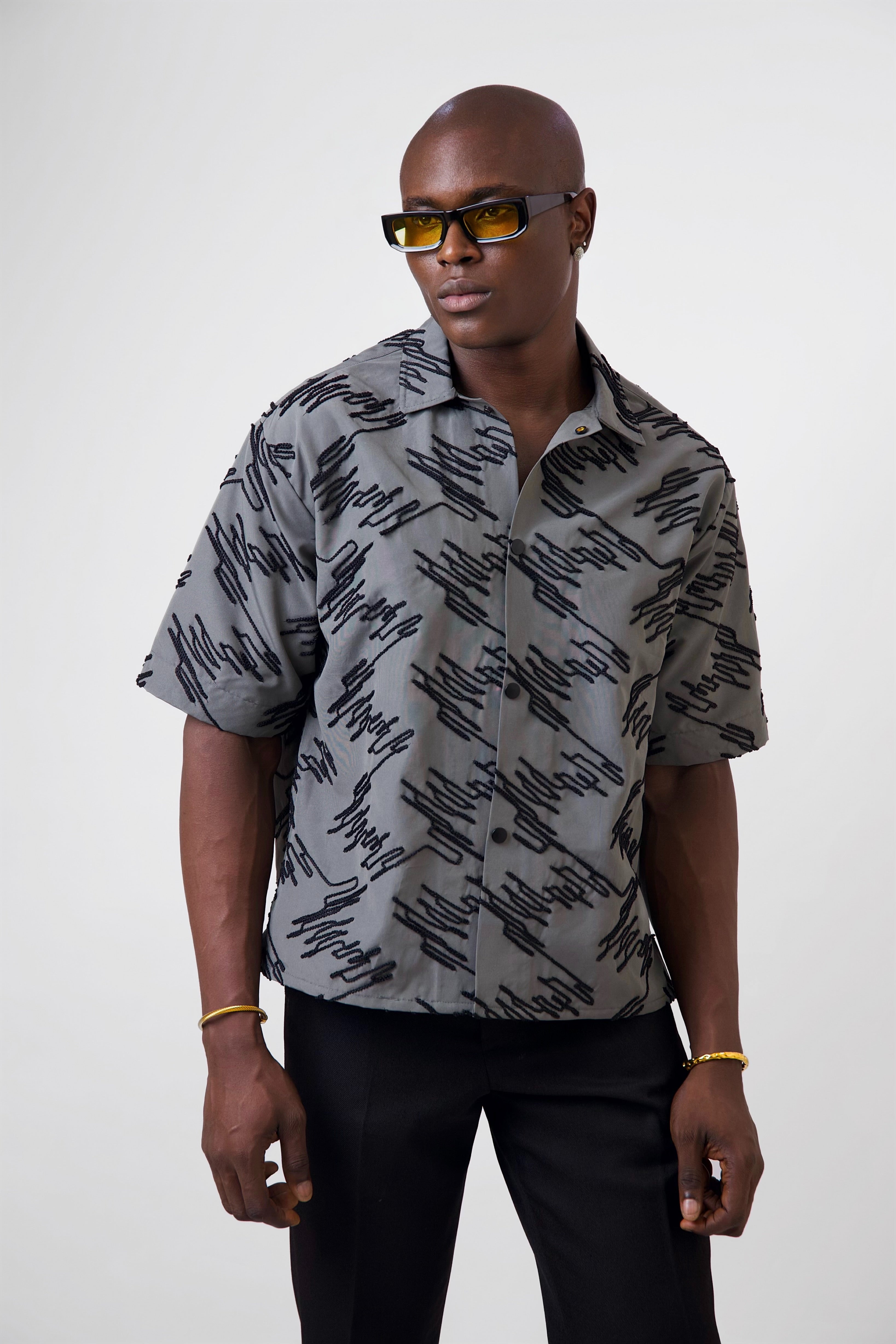 Carlo Textured Jacquard Shirt-4