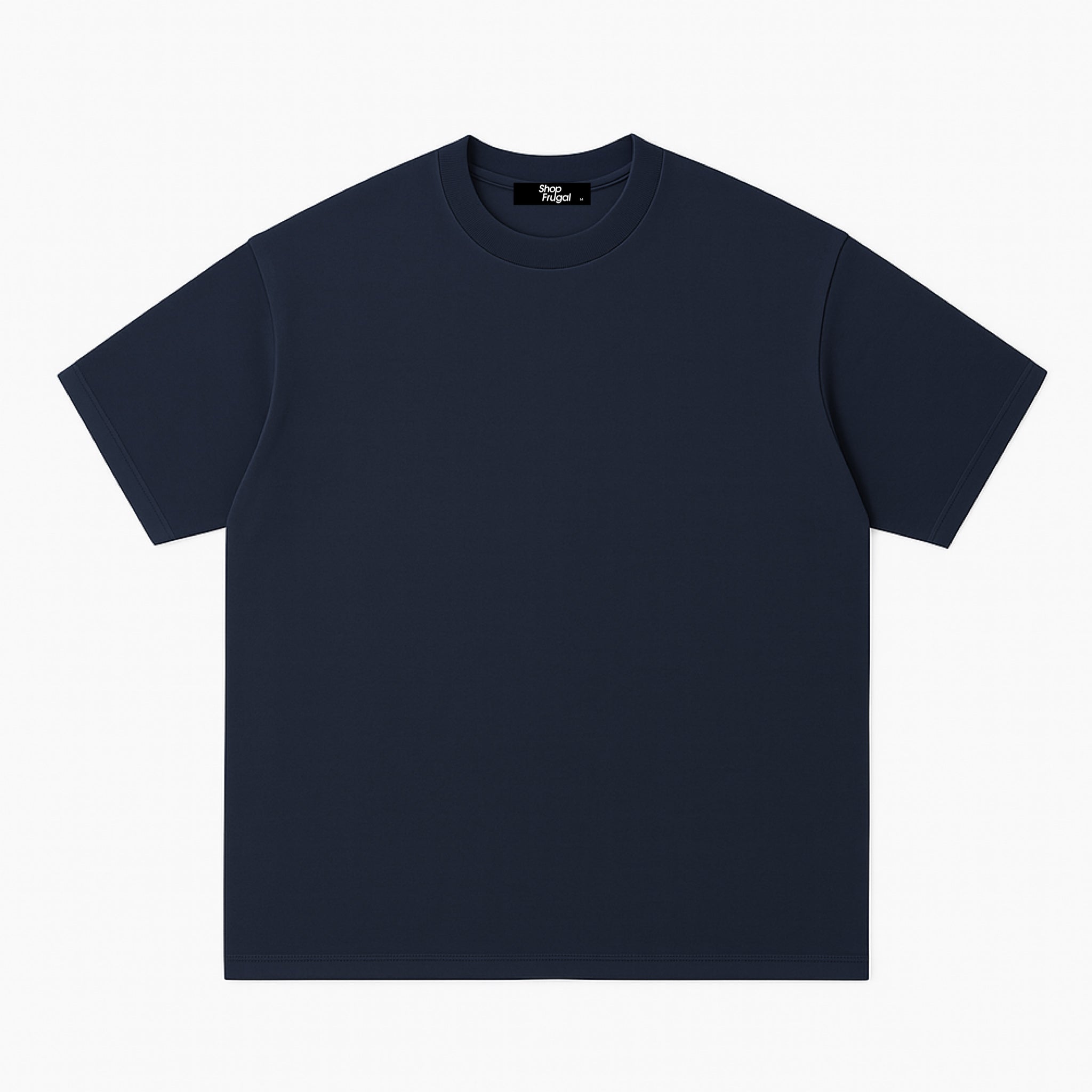 Claire 310GSM Medium-Weight Double-Yarn Blank Tshirt (Premium Quality) - Dark Blue
