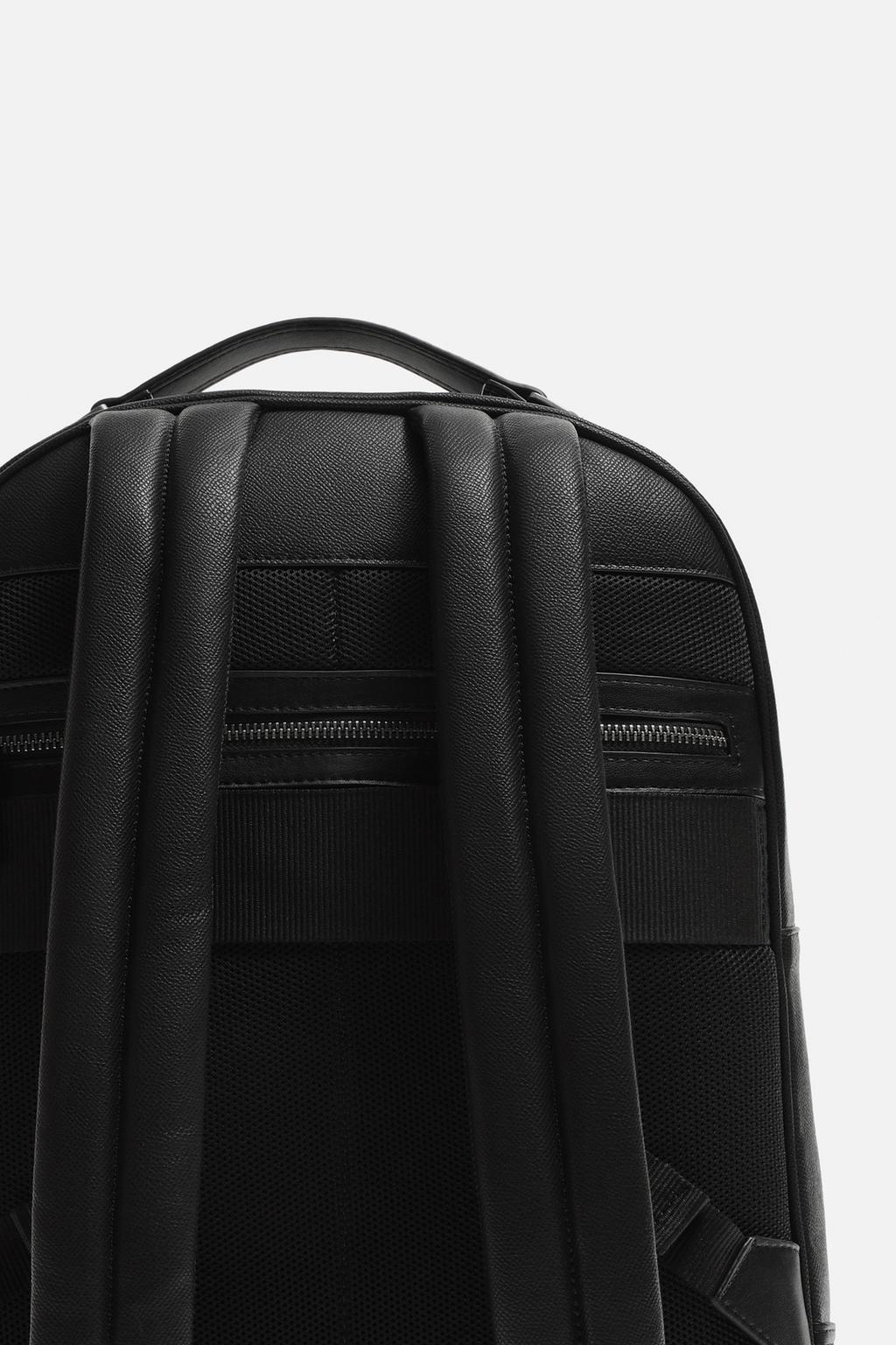 Alison Embossed Backpack - Black