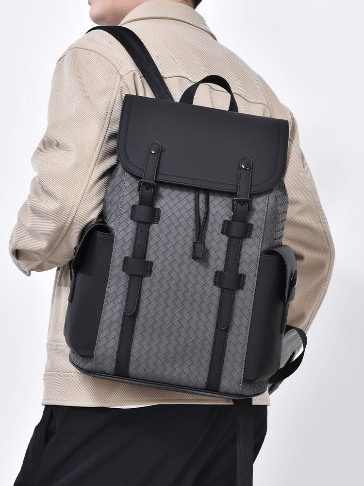 Anthony Heavy Duty Textured Backpack - Grey