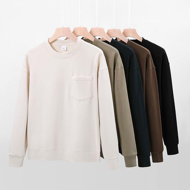 Cairo 380G Cozy Heavyweight Crewneck Sweatshirt - Blue