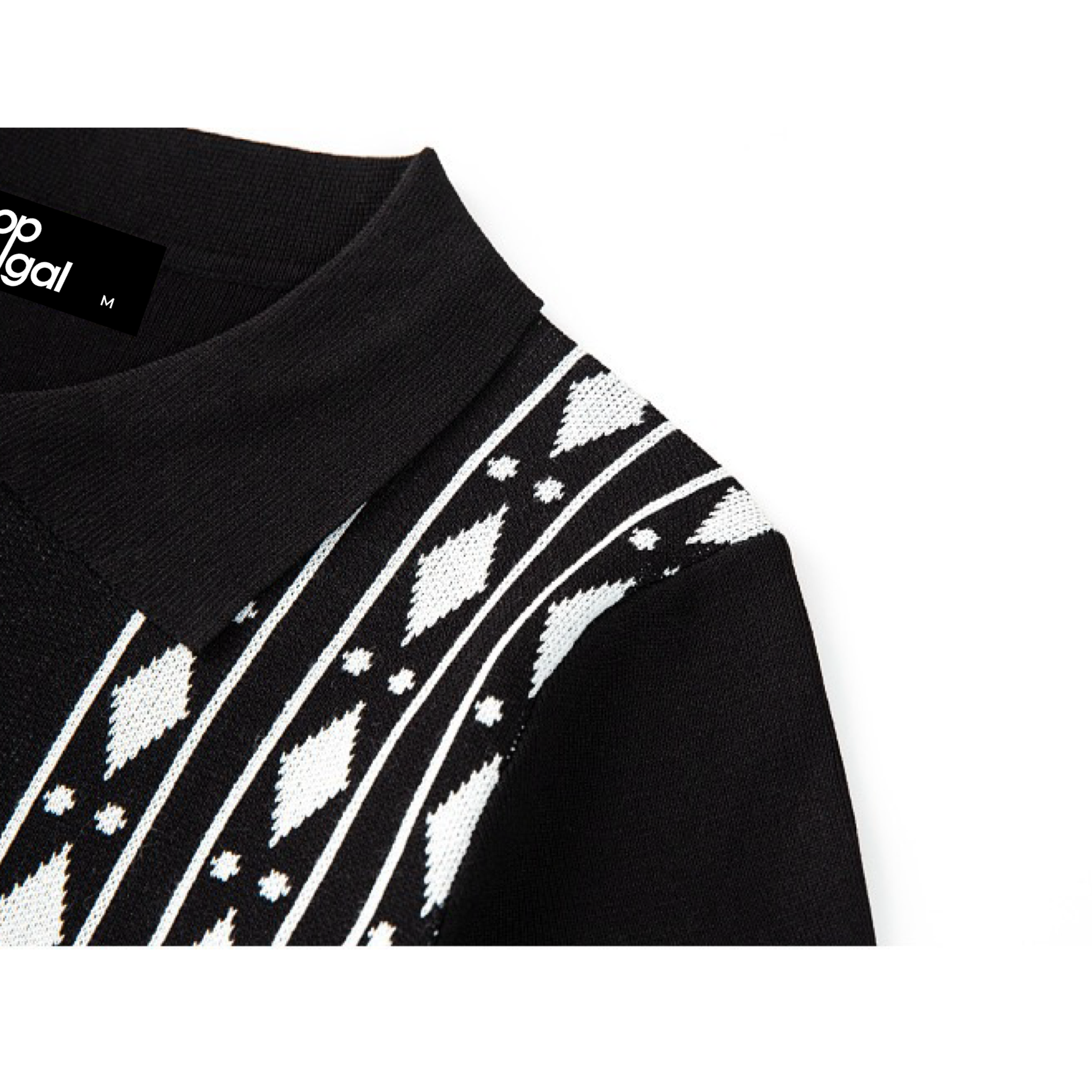 Colette Collar Button Aztec Print Viscose Shirt-4