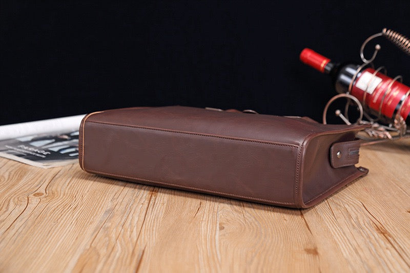 Aleah Satchel (Laptop) Bag - Brown