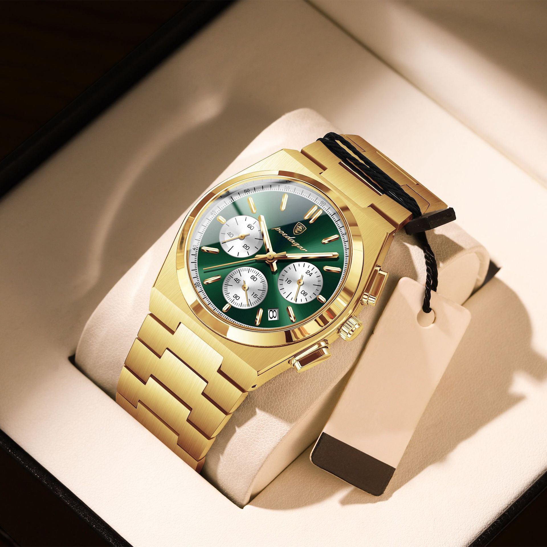 Anthony 2.0 Chronograph Stainless Wristwatch - Gold/Green