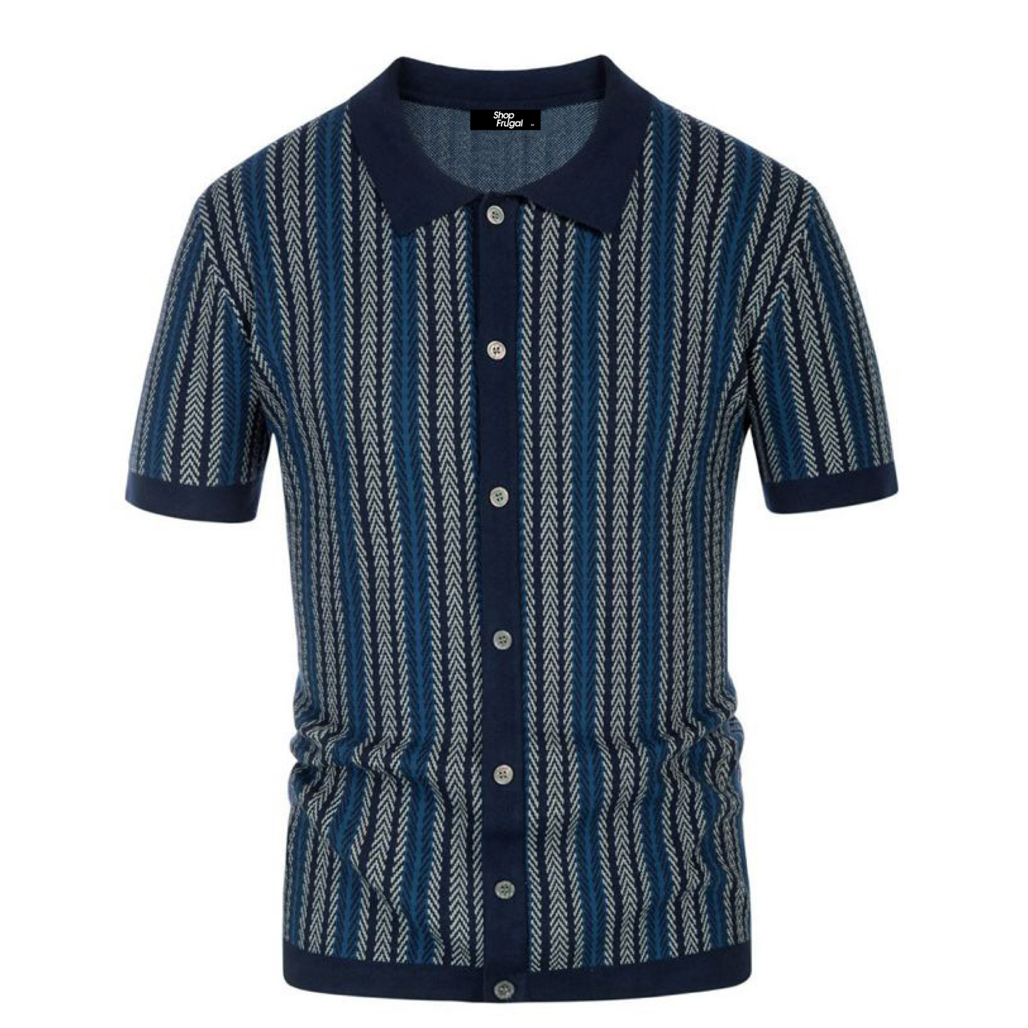 Cairo Button Down Leaf Print Viscose Shirt-zoom-4