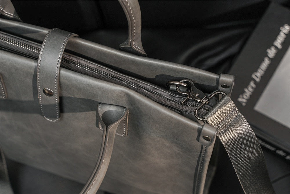 Aleah Satchel (Laptop) Bag - Grey