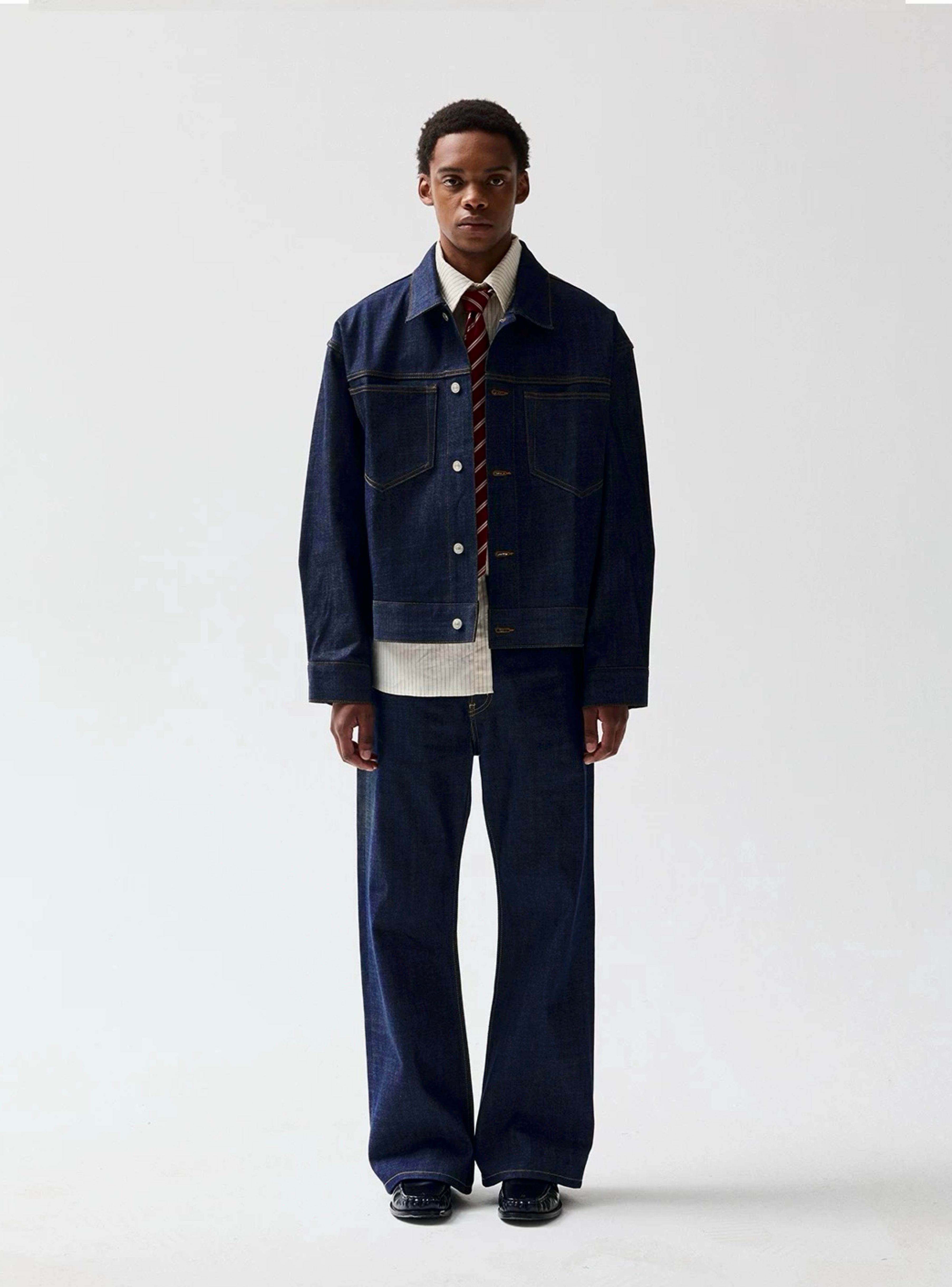 Noir Indigo Denim Jacket (RAW DENIM)