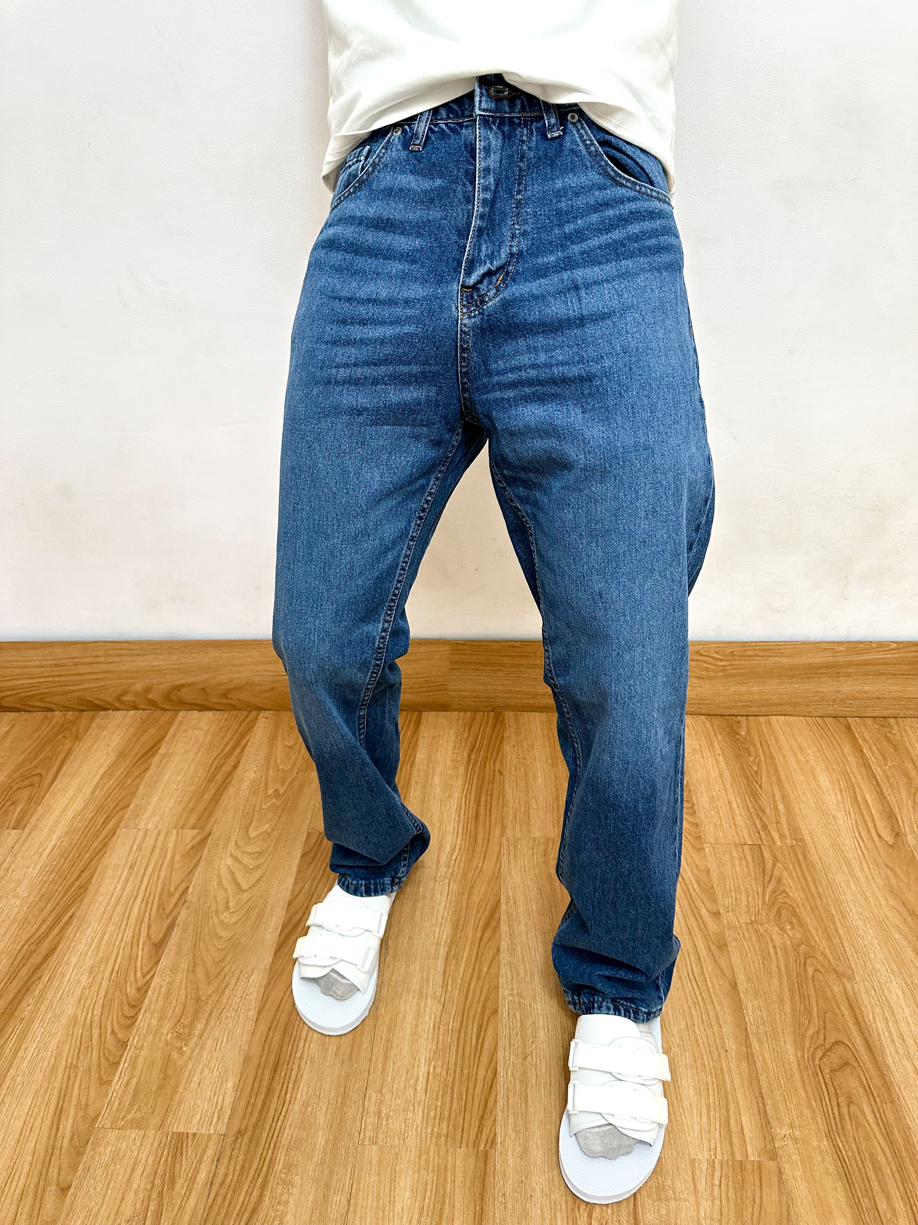 Callen Shark Gill Stripe Relaxed Baggy Jeans
