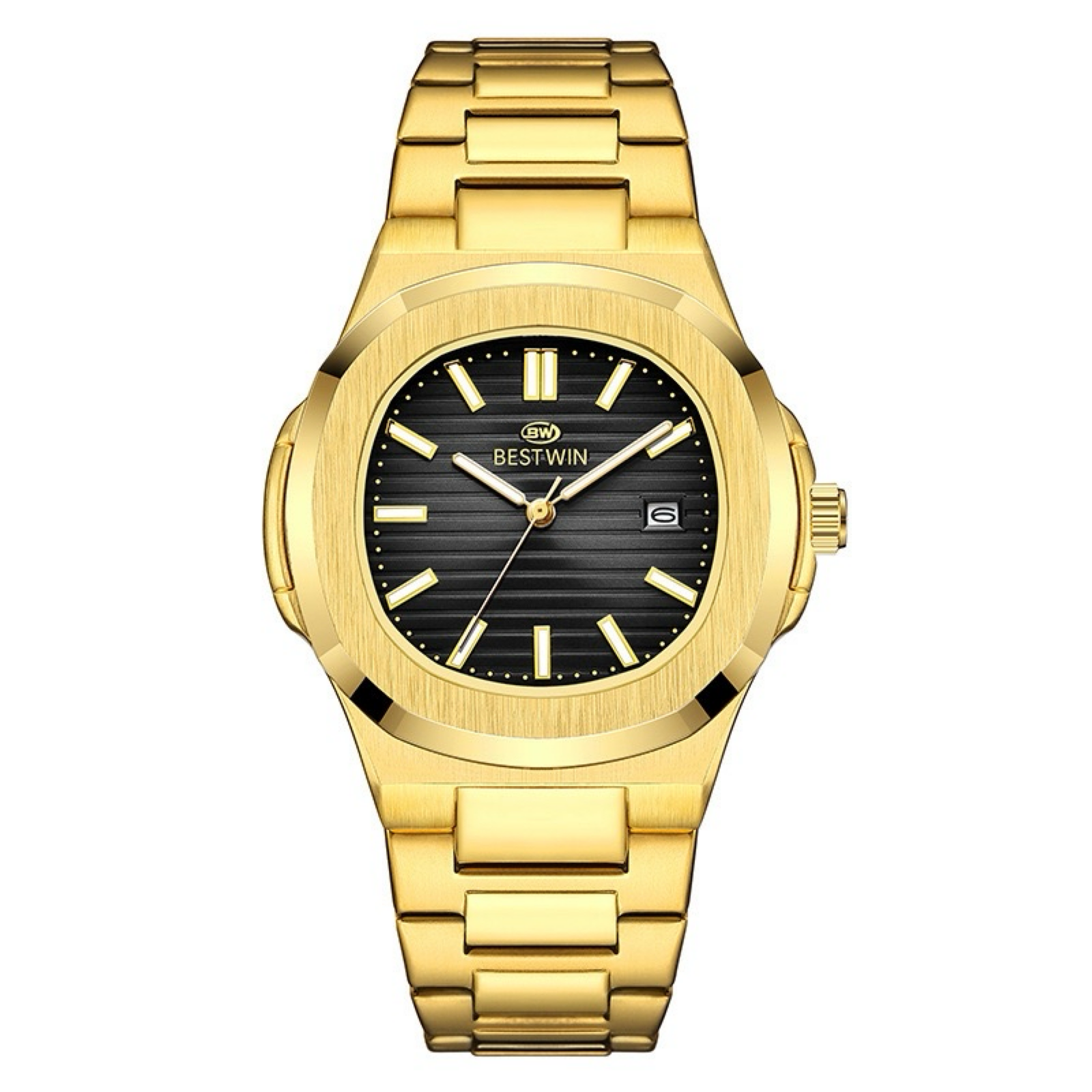 Aria Stainless Wristwatch - Silver/Black-14