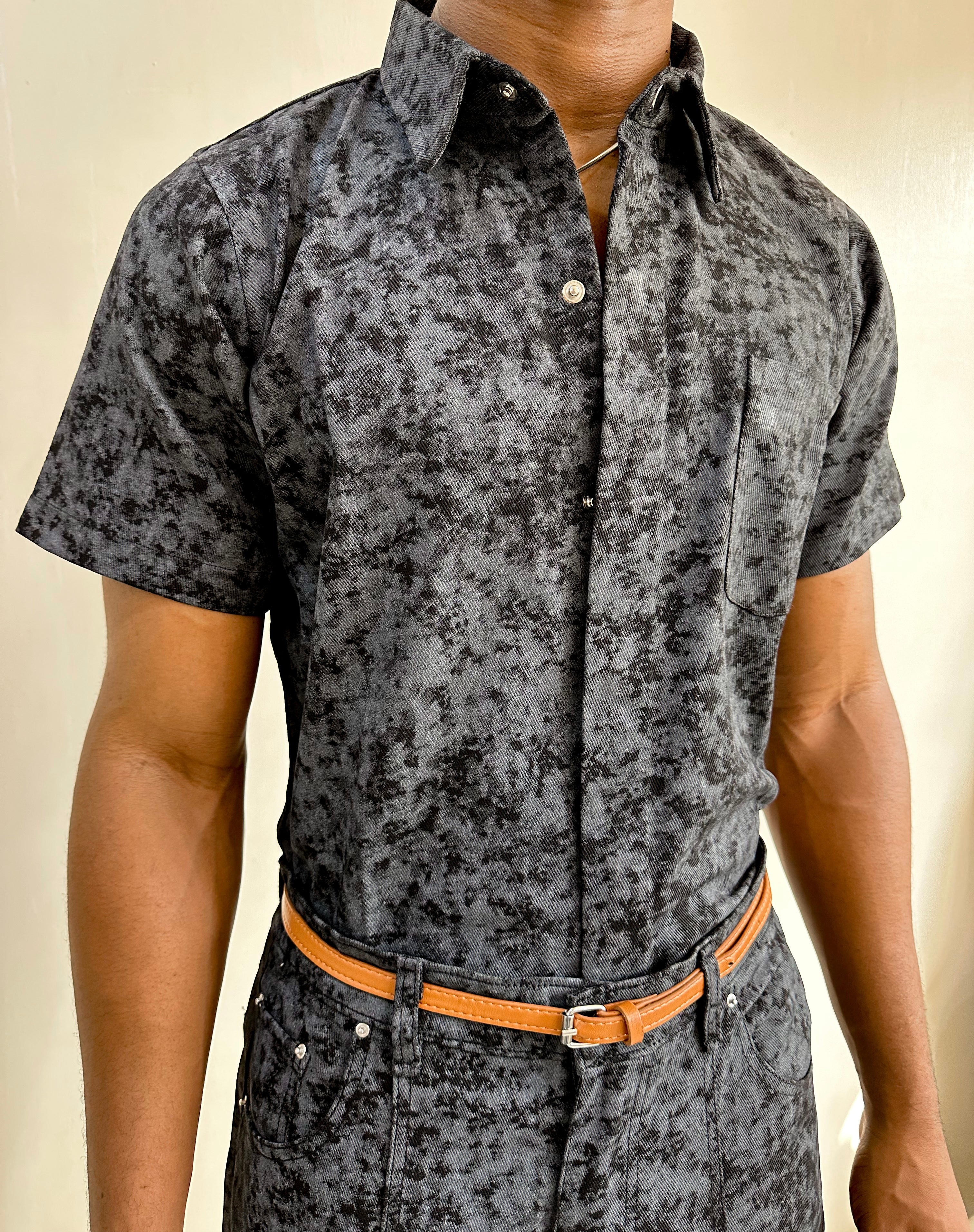 Cadence EDT Abstract Denim Shirt-4