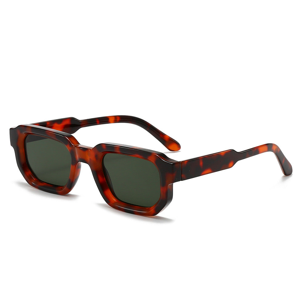 Adonis Unisex Glasses - Hawksbill/Green-1