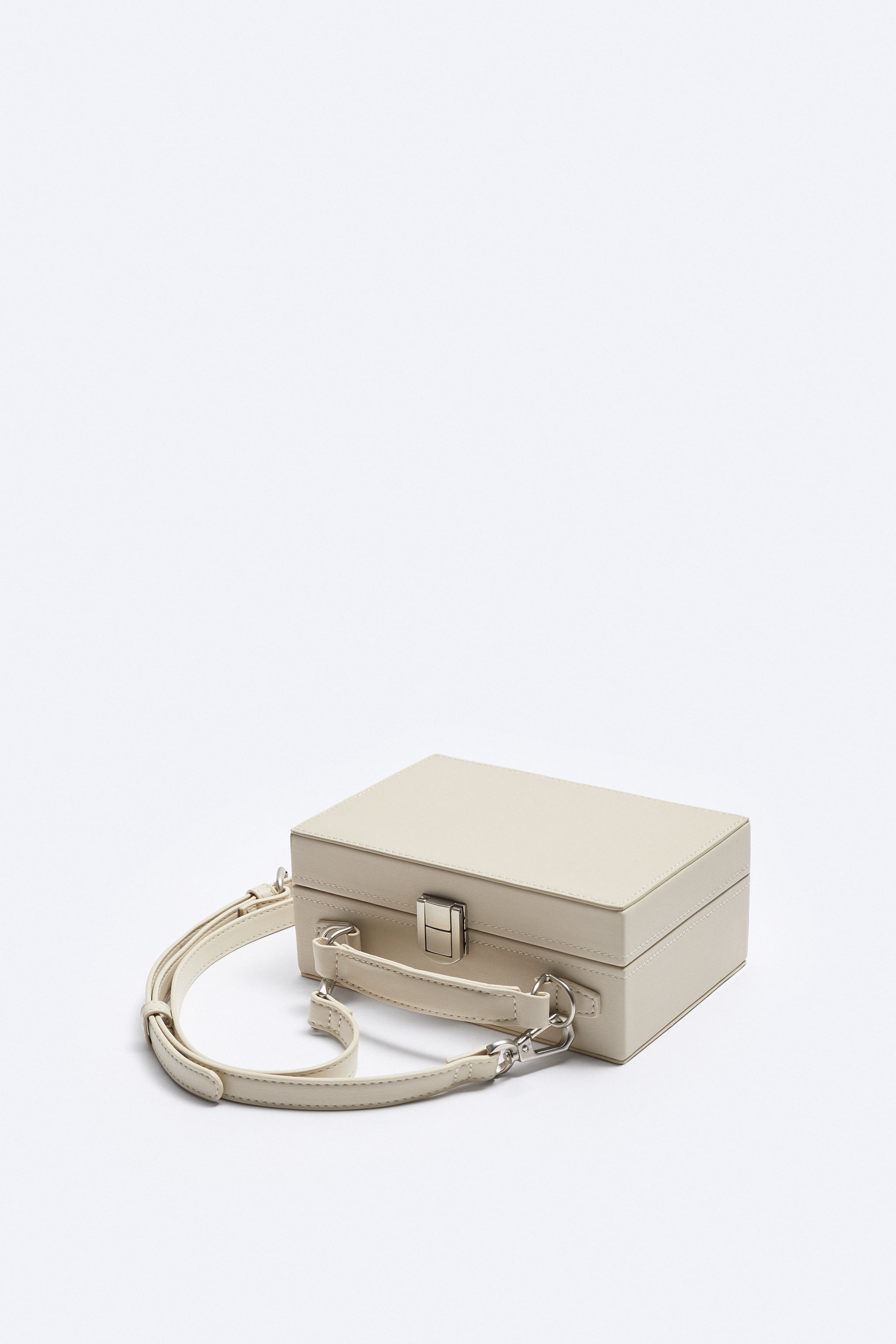 Arthur Rigid Crossbody Box Bag - Ivory White