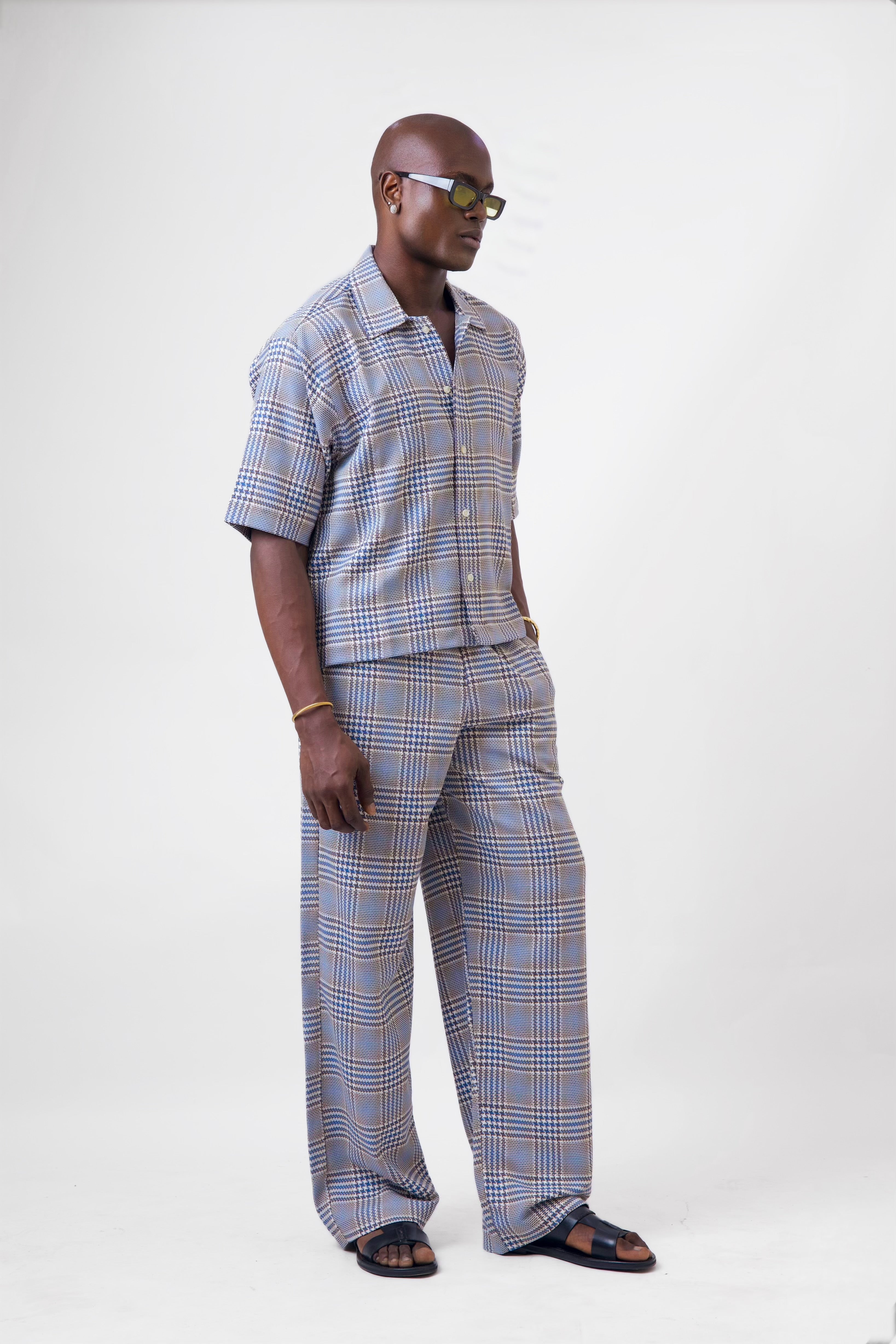 Cai eaZy Baggy Drawstring Tweed Pants-7