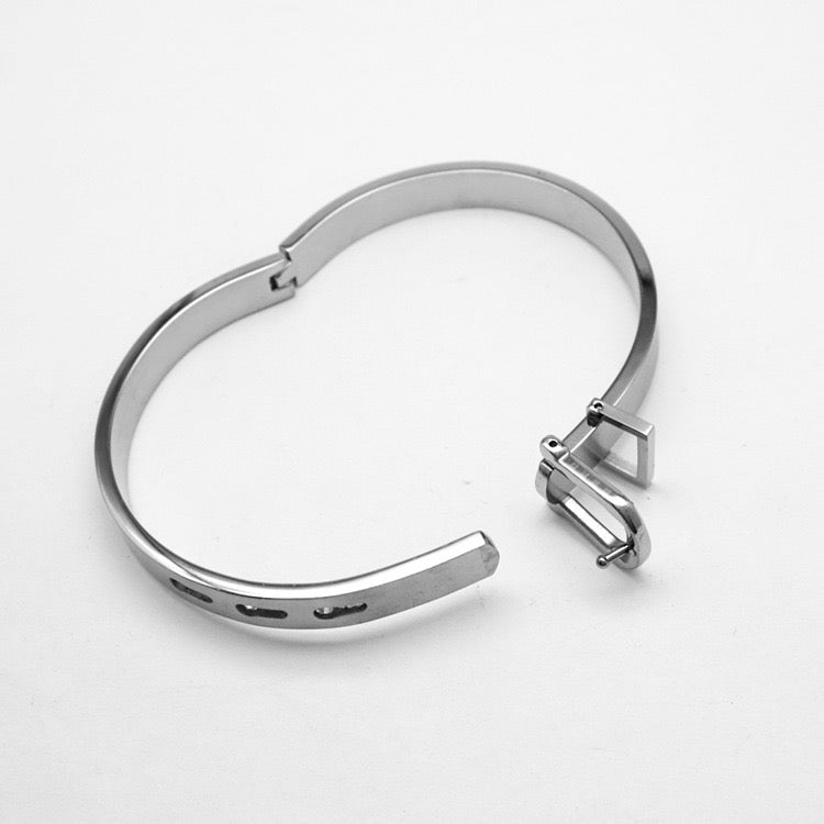 Casper Titanium Stainless Steel Bracelet - Silver