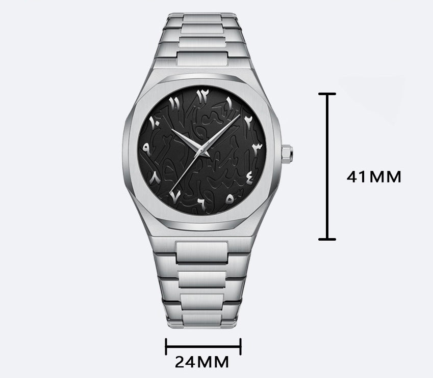 Alba Stainless Wristwatch - Matte Black