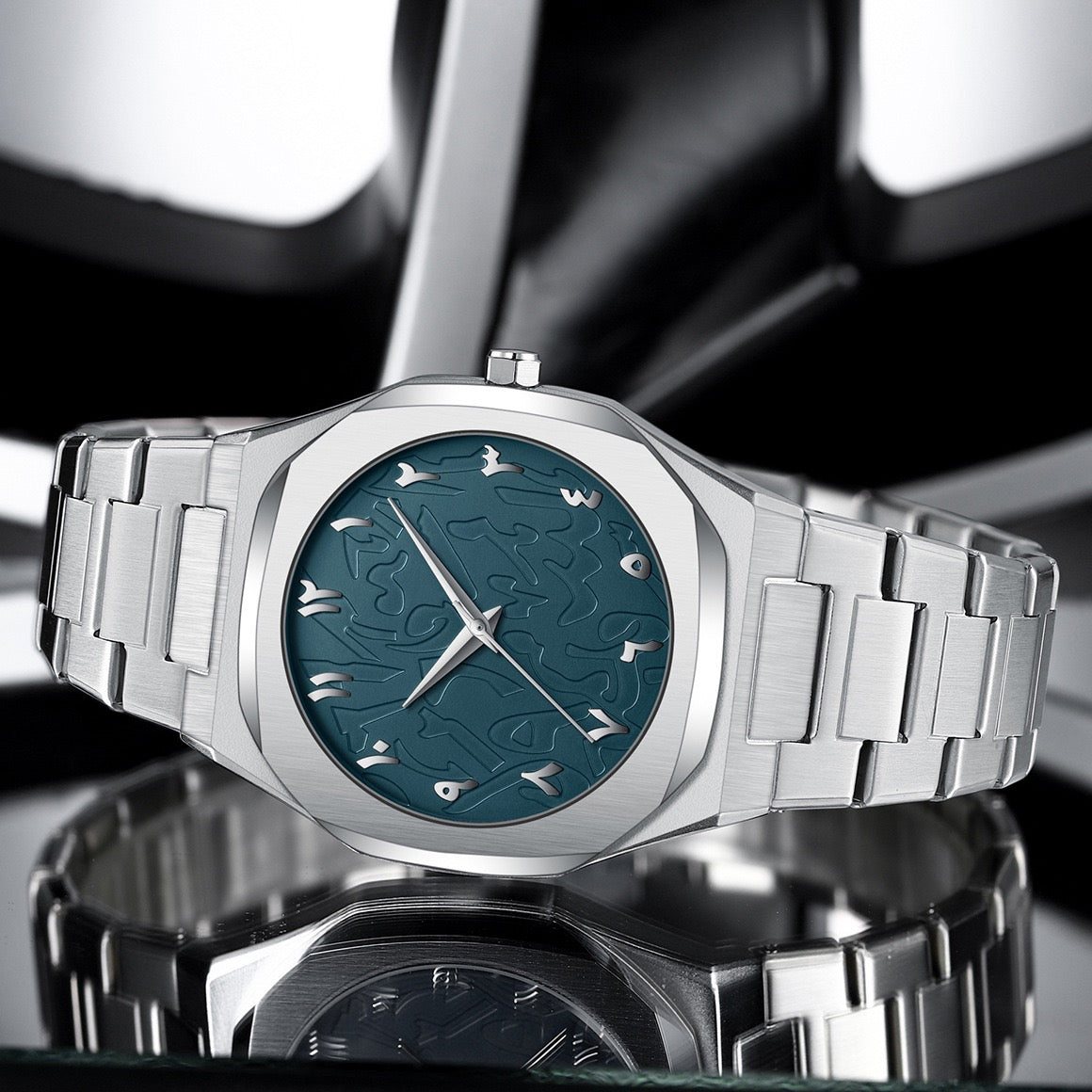 Alba Stainless Wristwatch - Silver/Green