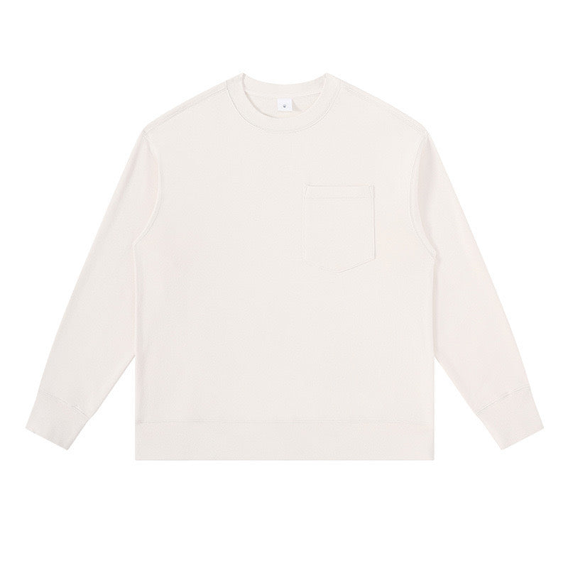 Cairo 380G Cozy Heavyweight Crewneck Sweatshirt - Milk