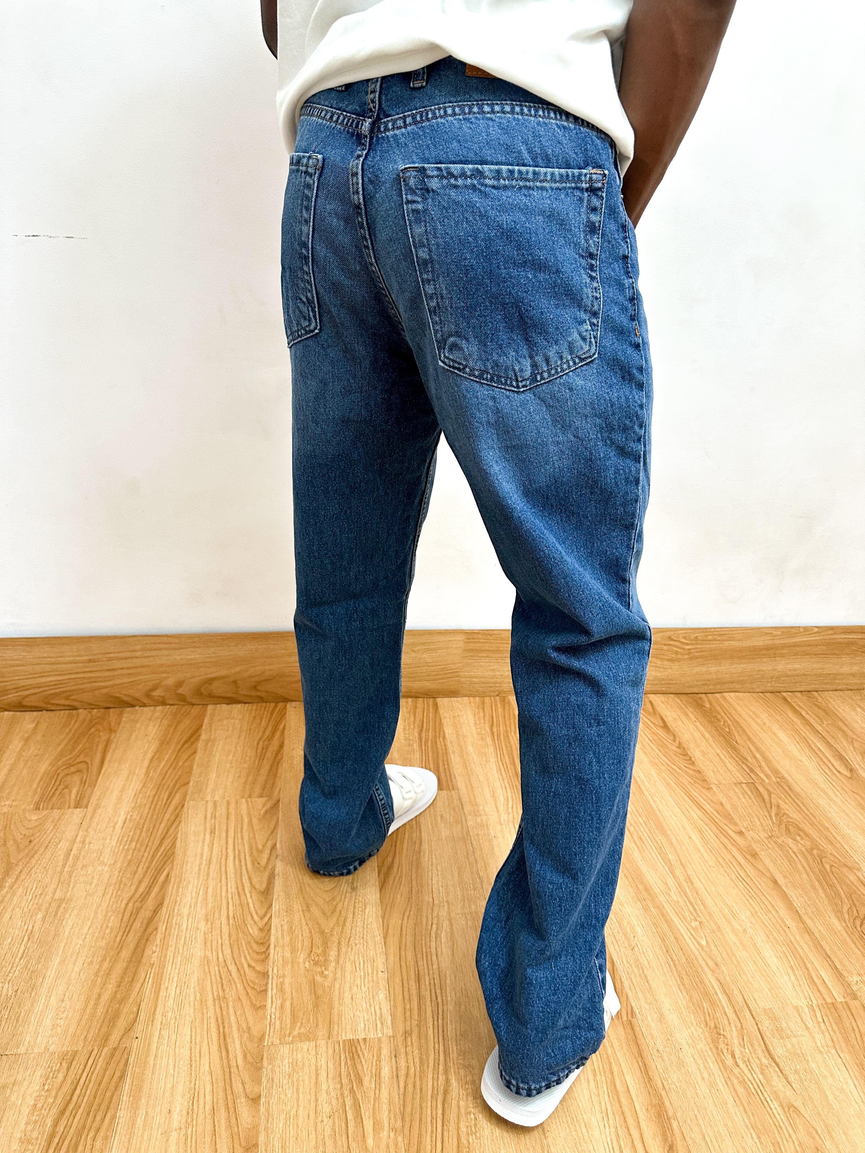 Callen Shark Gill Stripe Relaxed Baggy Jeans