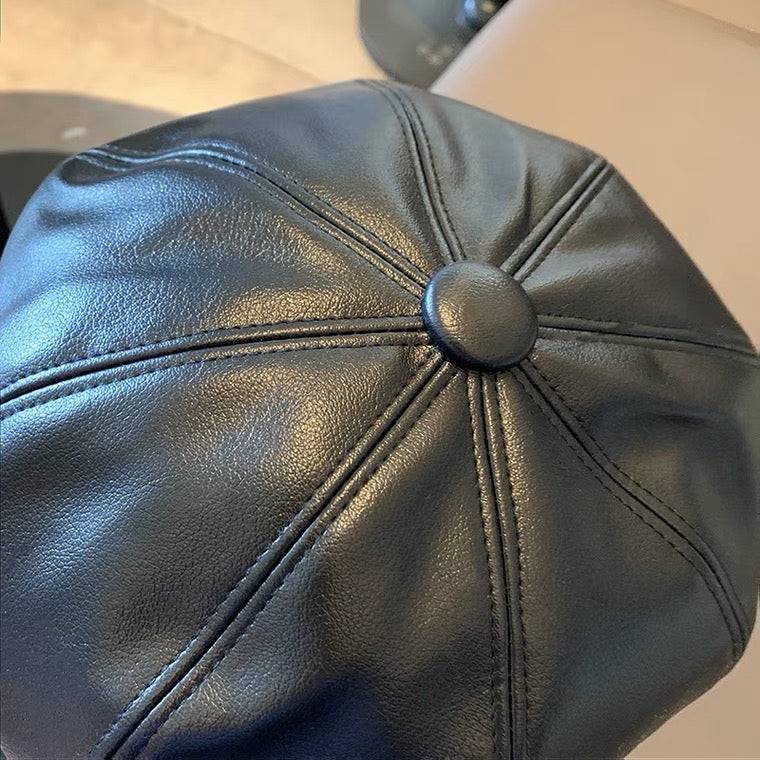 Adair Retro Leather Cap