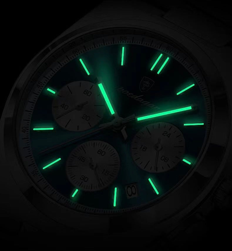 Anthony 2.0 Chronograph Stainless Wristwatch - Gold/Blue