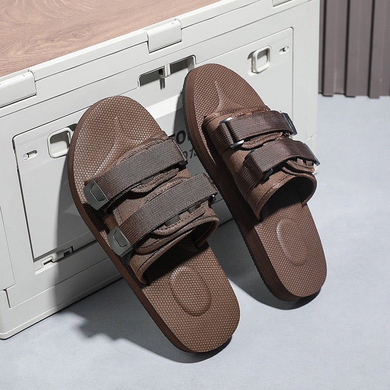Antonio Velcro Slides 2.0 - Brown-3